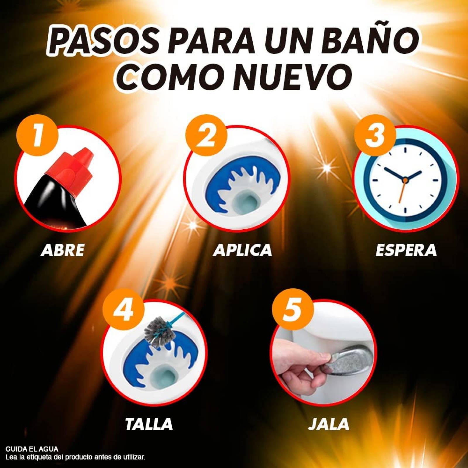 Harpic Power Ultra Original 5 x 750 ml, 3 Piezas