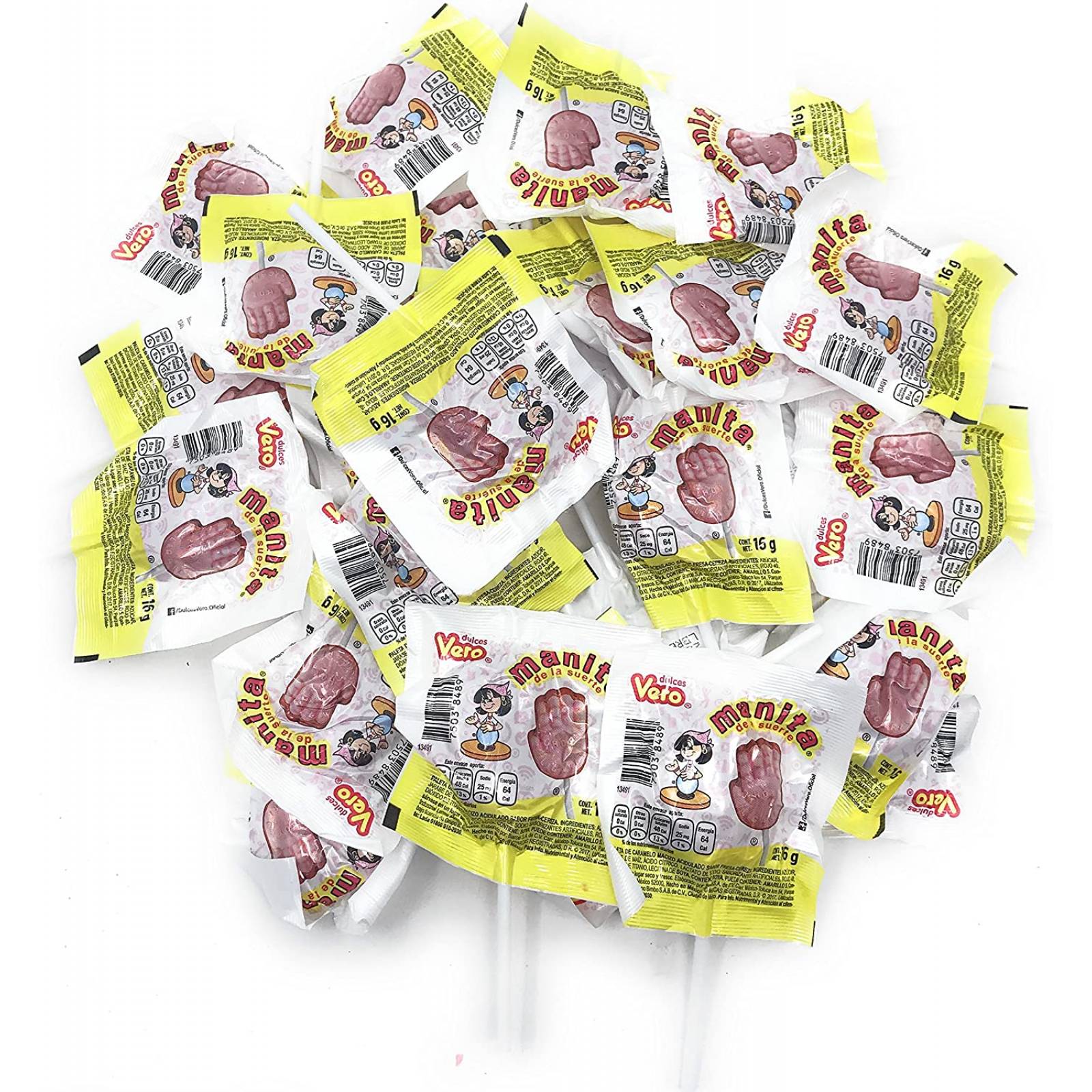 Vero Paletas Sabor Fresa Con Chile - Paletas de chile mexicano (40 unidades)