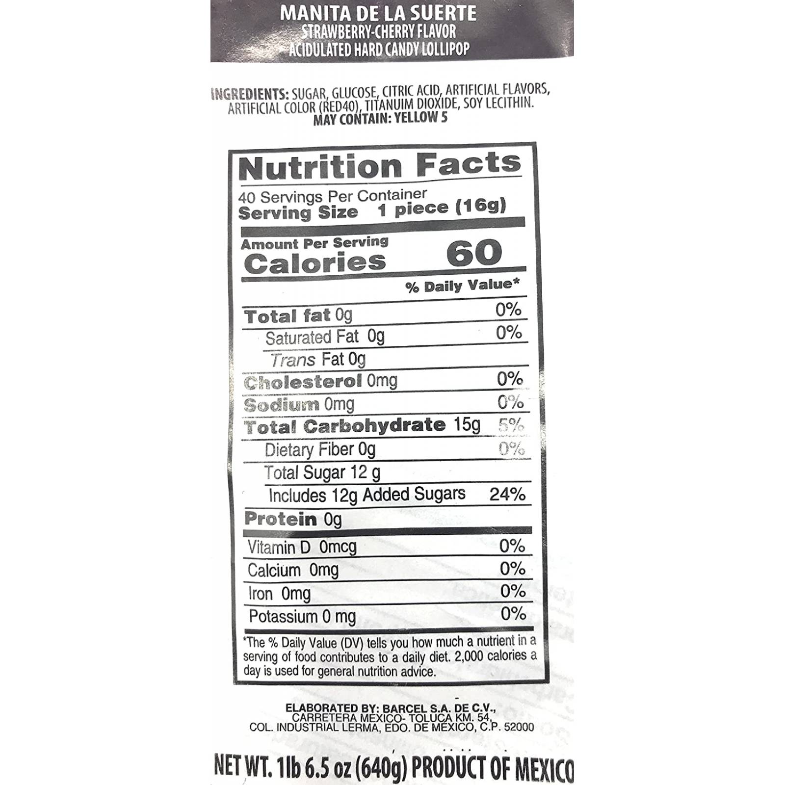 Vero Paletas Sabor Fresa Con Chile - Paletas de chile mexicano (40 unidades)