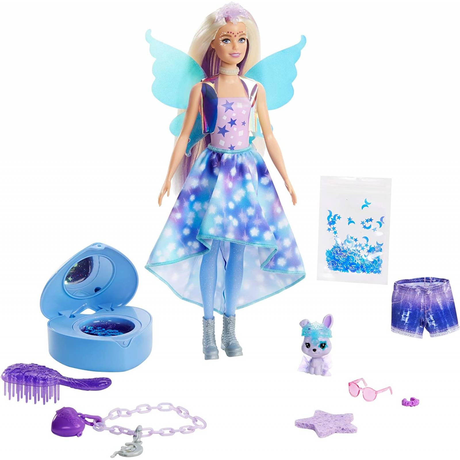 Barbie Fashionista, Color Reveal Moda de Fantasía, Muñeca para niñas de 3 años en adelante