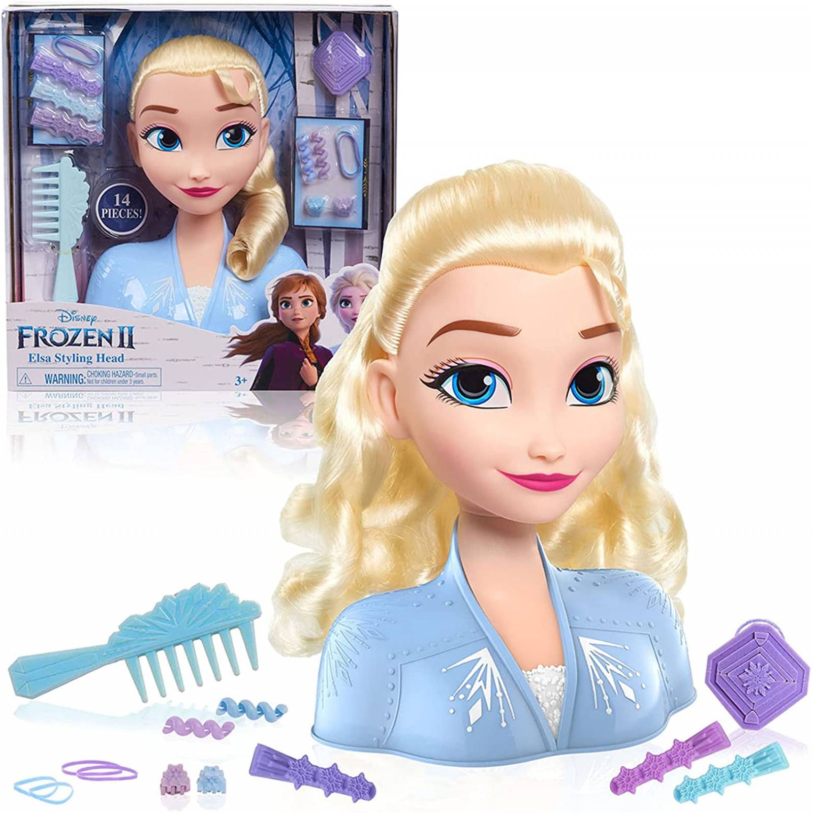 Ruz Juguete Muñeca Cabeza para Peinados Disney Frozen Elsa