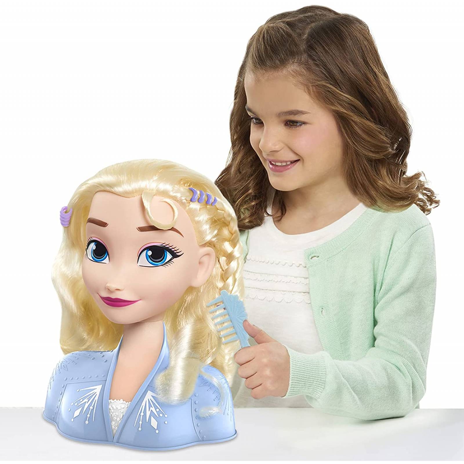 Ruz Juguete Muñeca Cabeza para Peinados Disney Frozen Elsa