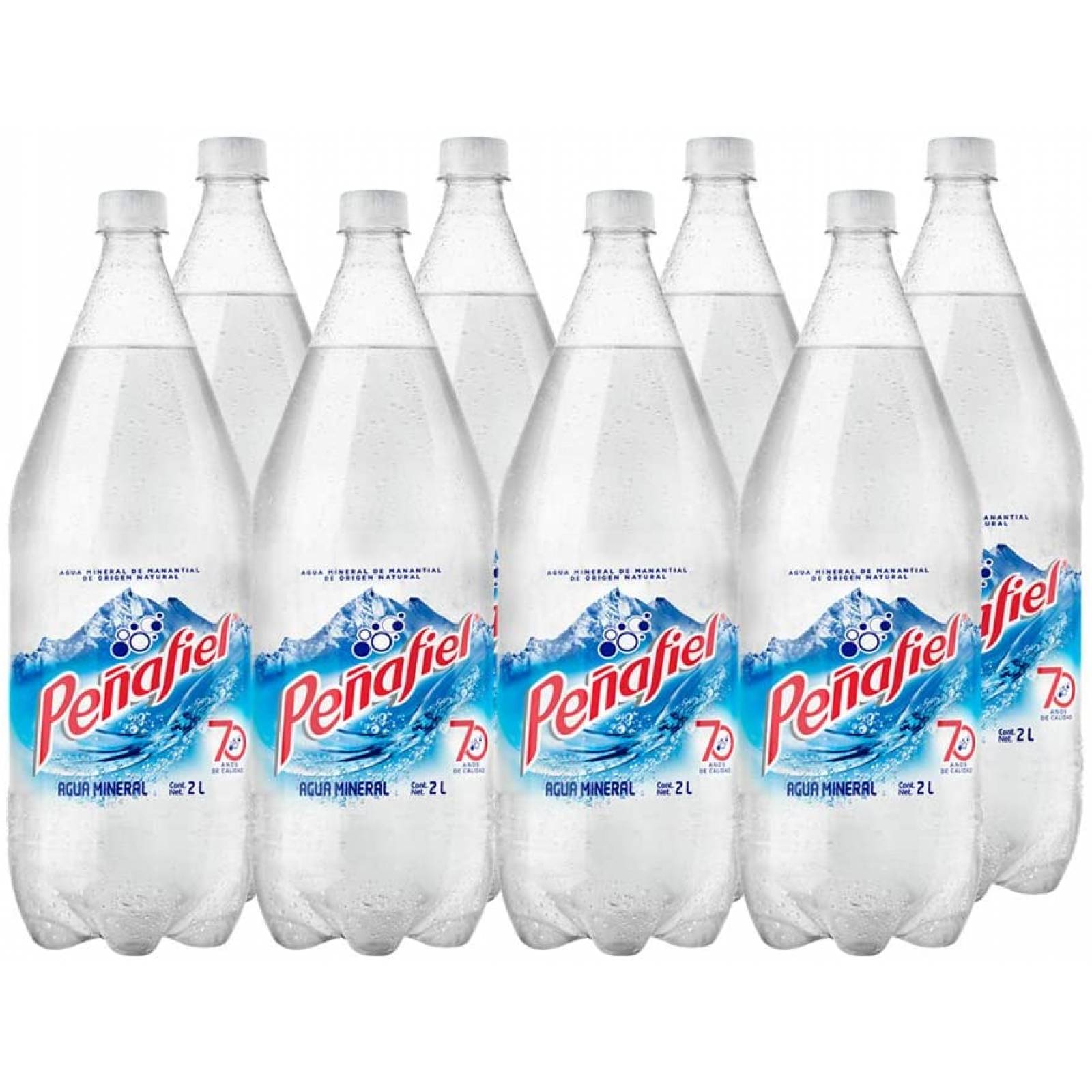 PEÑAFIEL, Agua Mineral 2 l, Botella Pet, 8 piezas