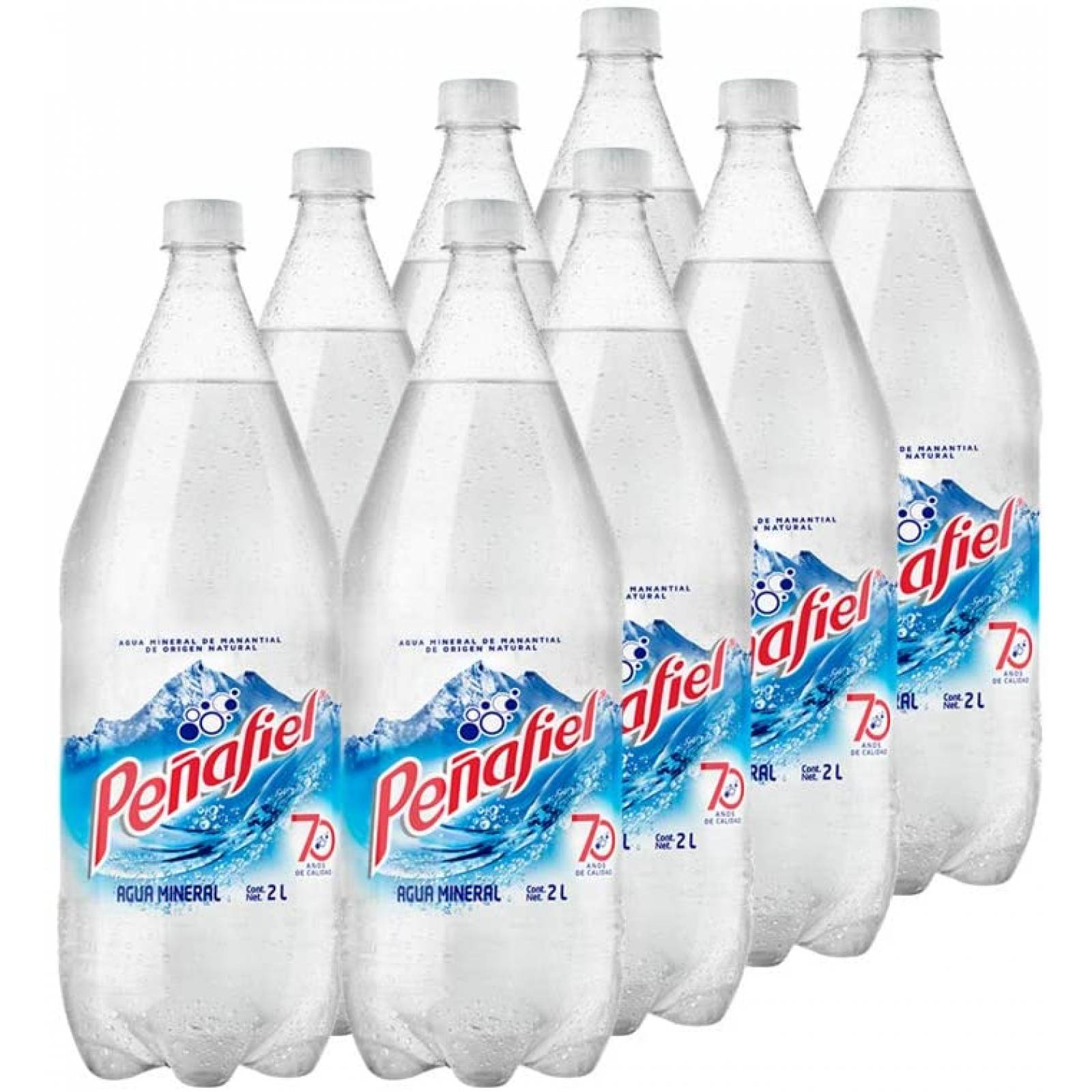 PEÑAFIEL, Agua Mineral 2 l, Botella Pet, 8 piezas