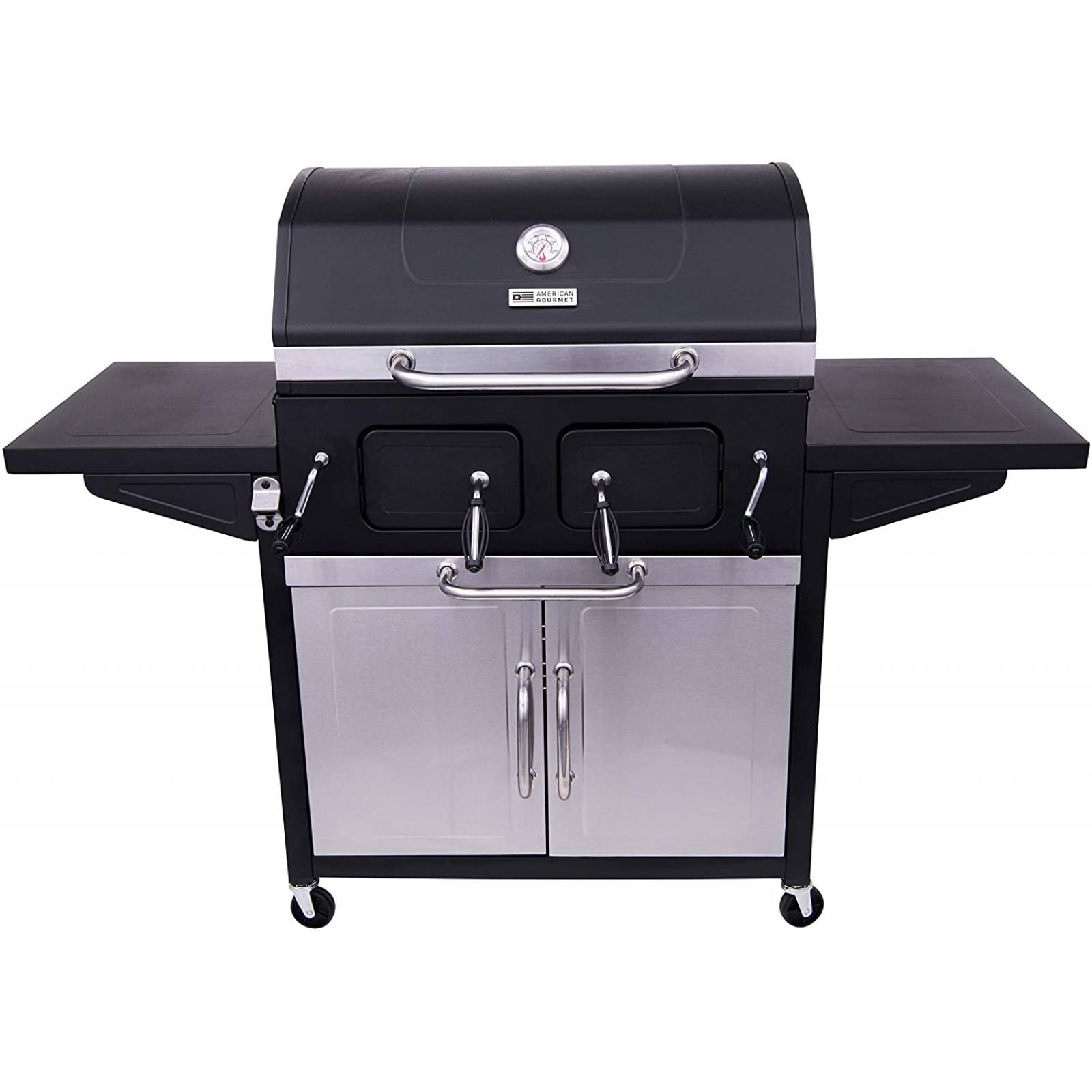 American Gourmet 21302117 - Parrilla de carbón para armario (2150 cm²), color negro