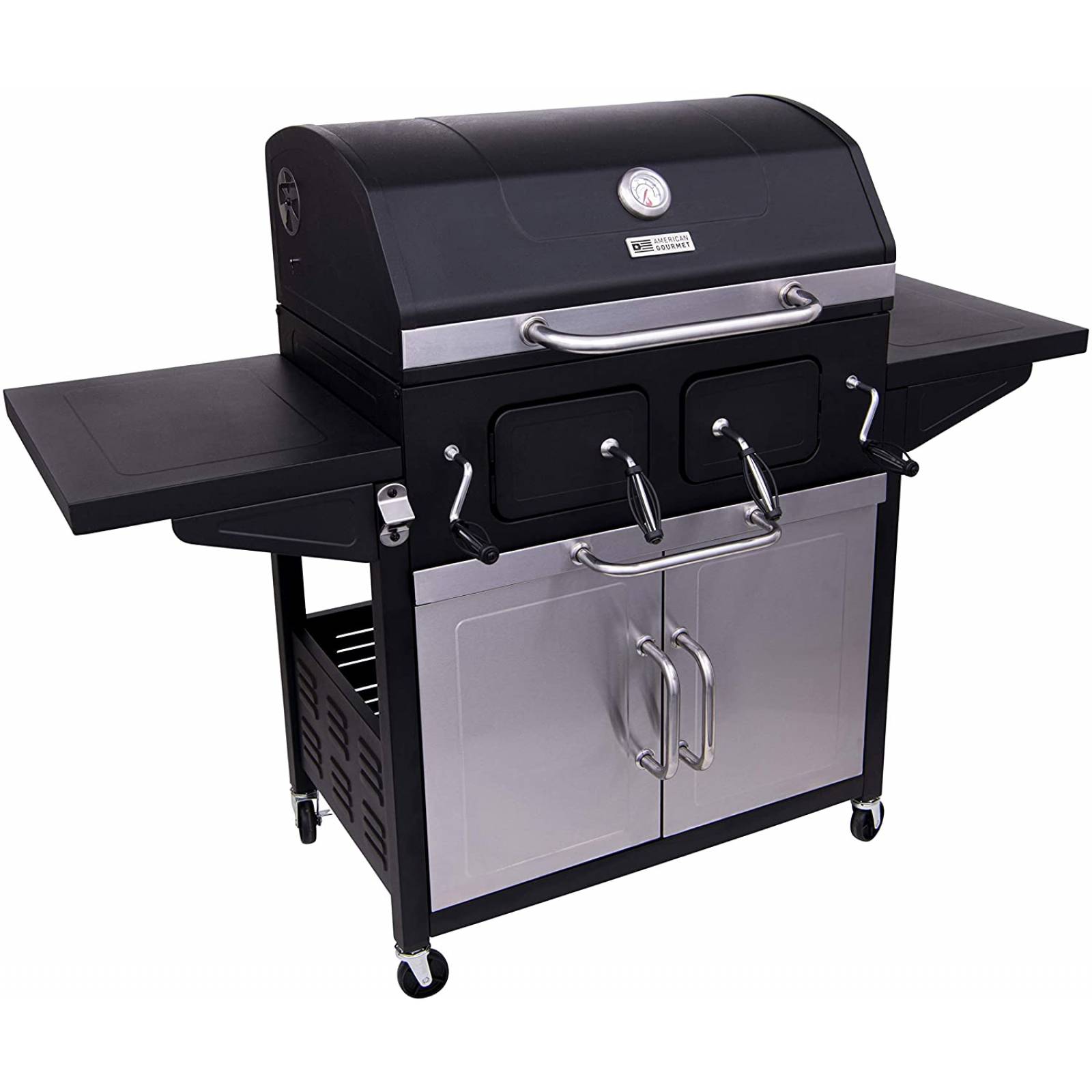 American Gourmet 21302117 - Parrilla de carbón para armario (2150 cm²), color negro
