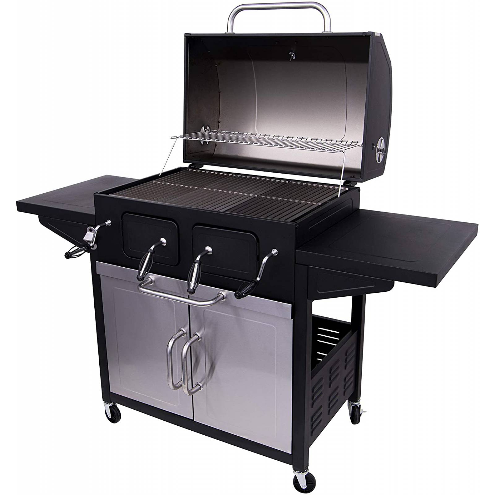 American Gourmet 21302117 - Parrilla de carbón para armario (2150 cm²), color negro