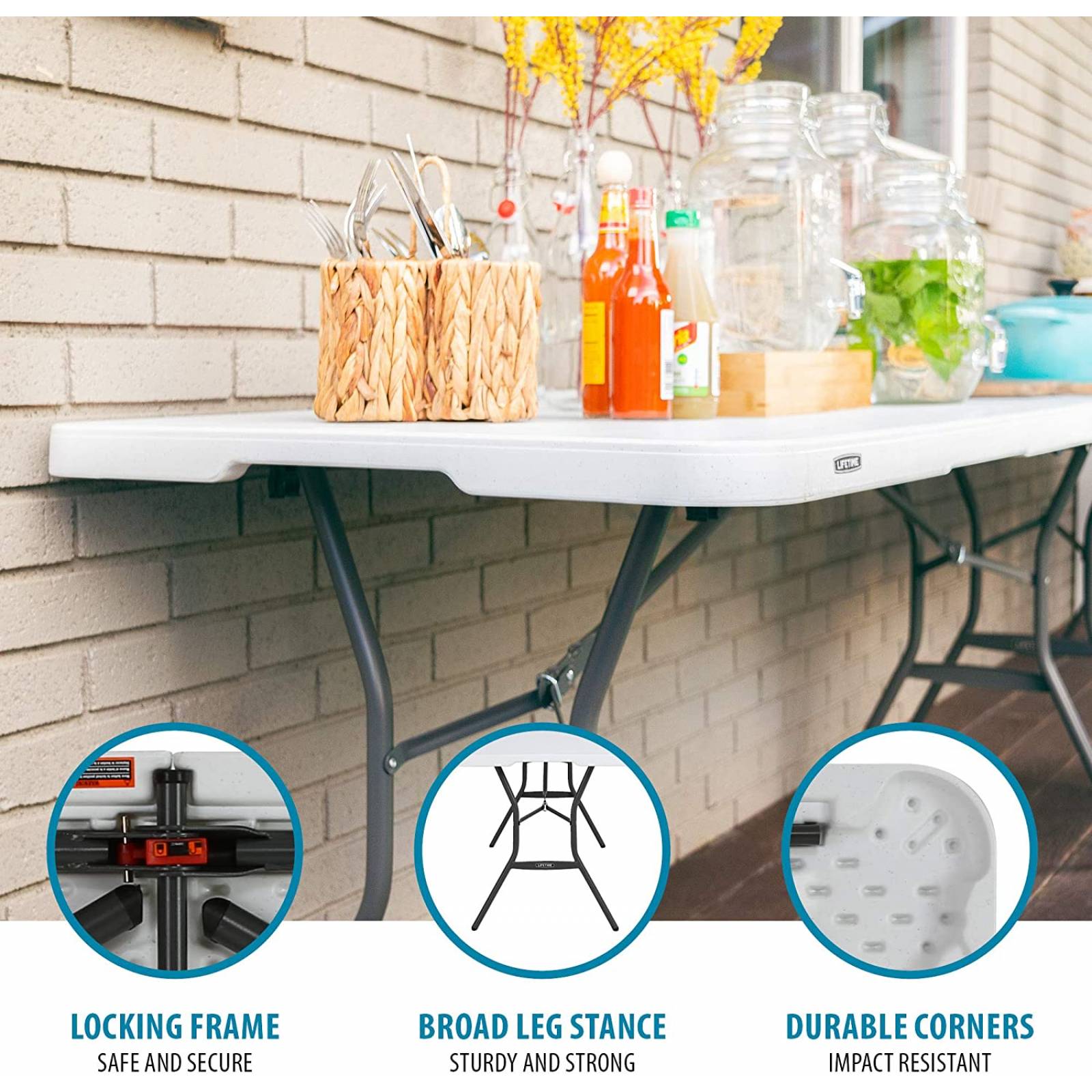 Lifetime 25011 Mesa Plegable, 6 Pies