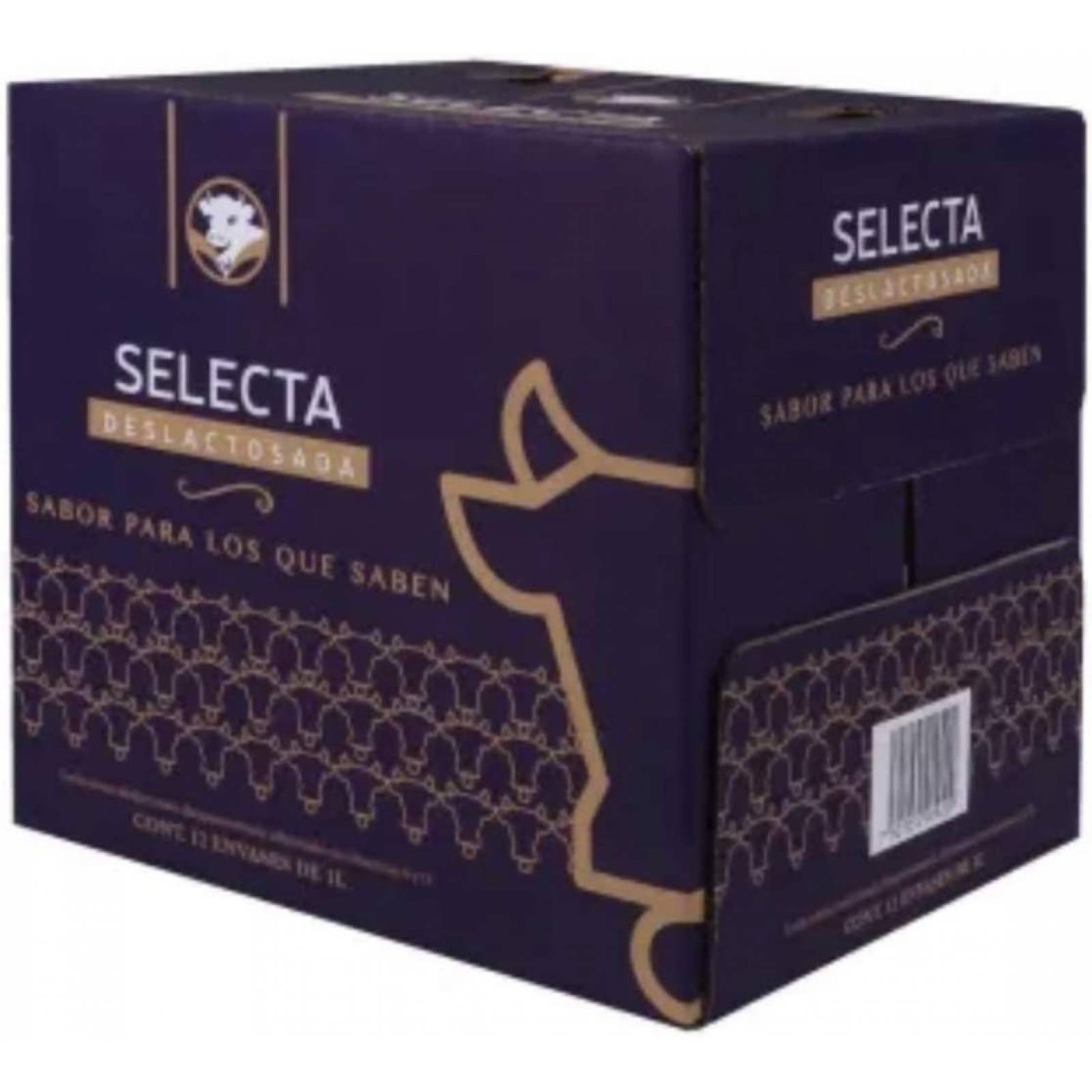 LECHE ALPURA SELECTA DESLACTOSADA CAJA CON 12 PZAS DE 1 LITRO SALUDABLE REFRESCANTE