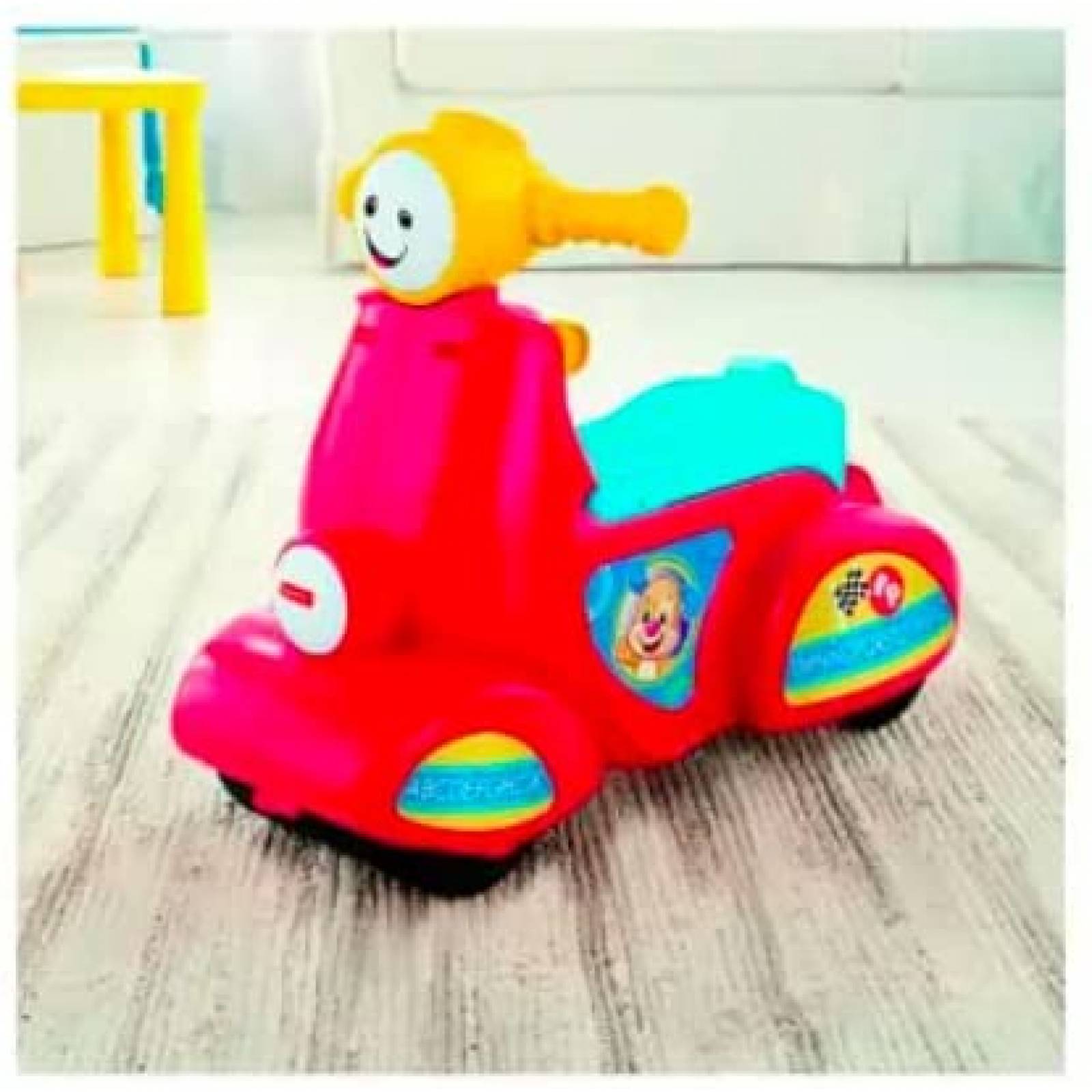 Fisher-Price Ríe y Aprende, Moto Aprende Conmigo, Juguete para bebés de 12 Meses en adelante