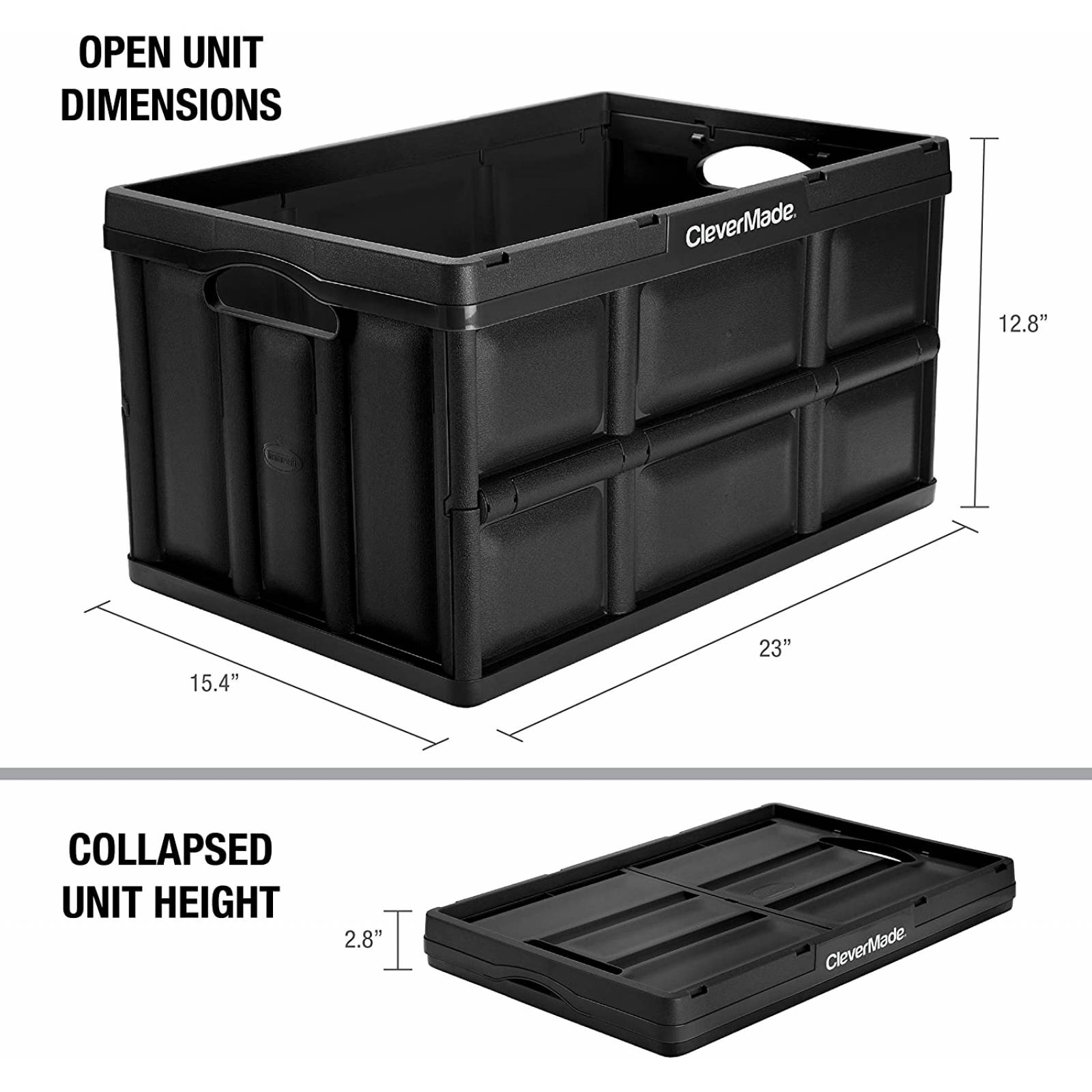 CleverMade CleverCrates plegable con envase de almacenamiento
