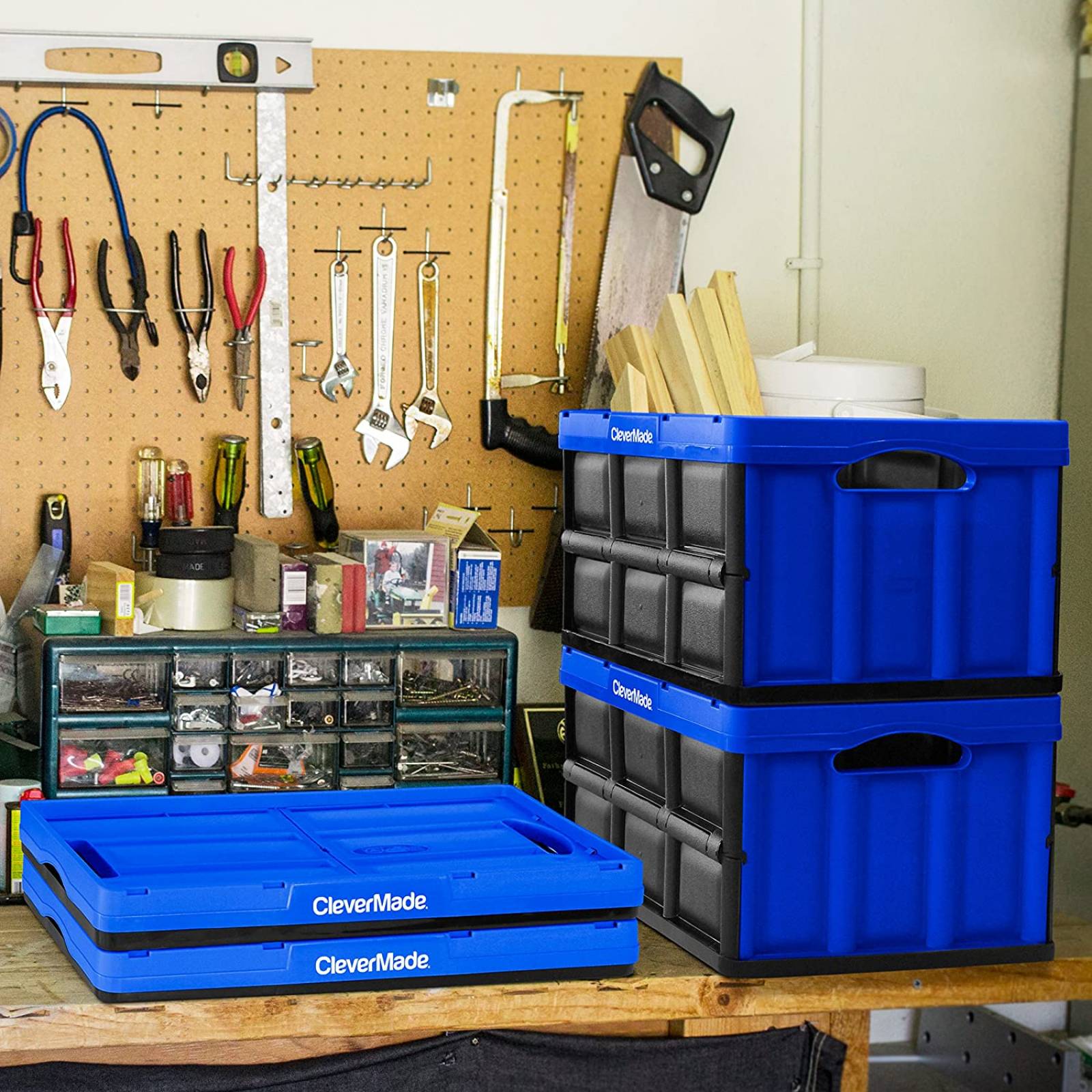 CleverMade CleverCrates plegable con envase de almacenamiento