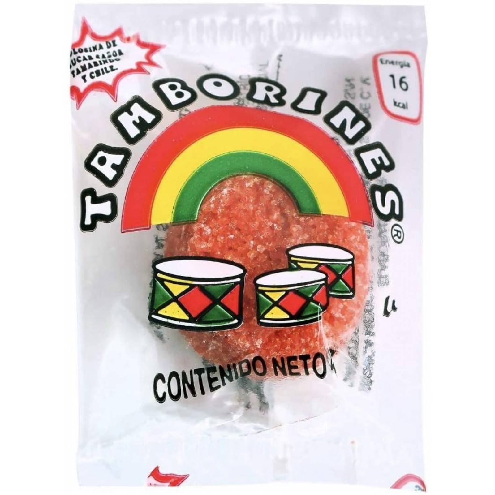 DULCES TAMBORINES DE AZÚCAR PRISMA VITROLERO CON 200 PIEZAS GOLOSINA BOTANA SNACK FIESTA NEGOCIO