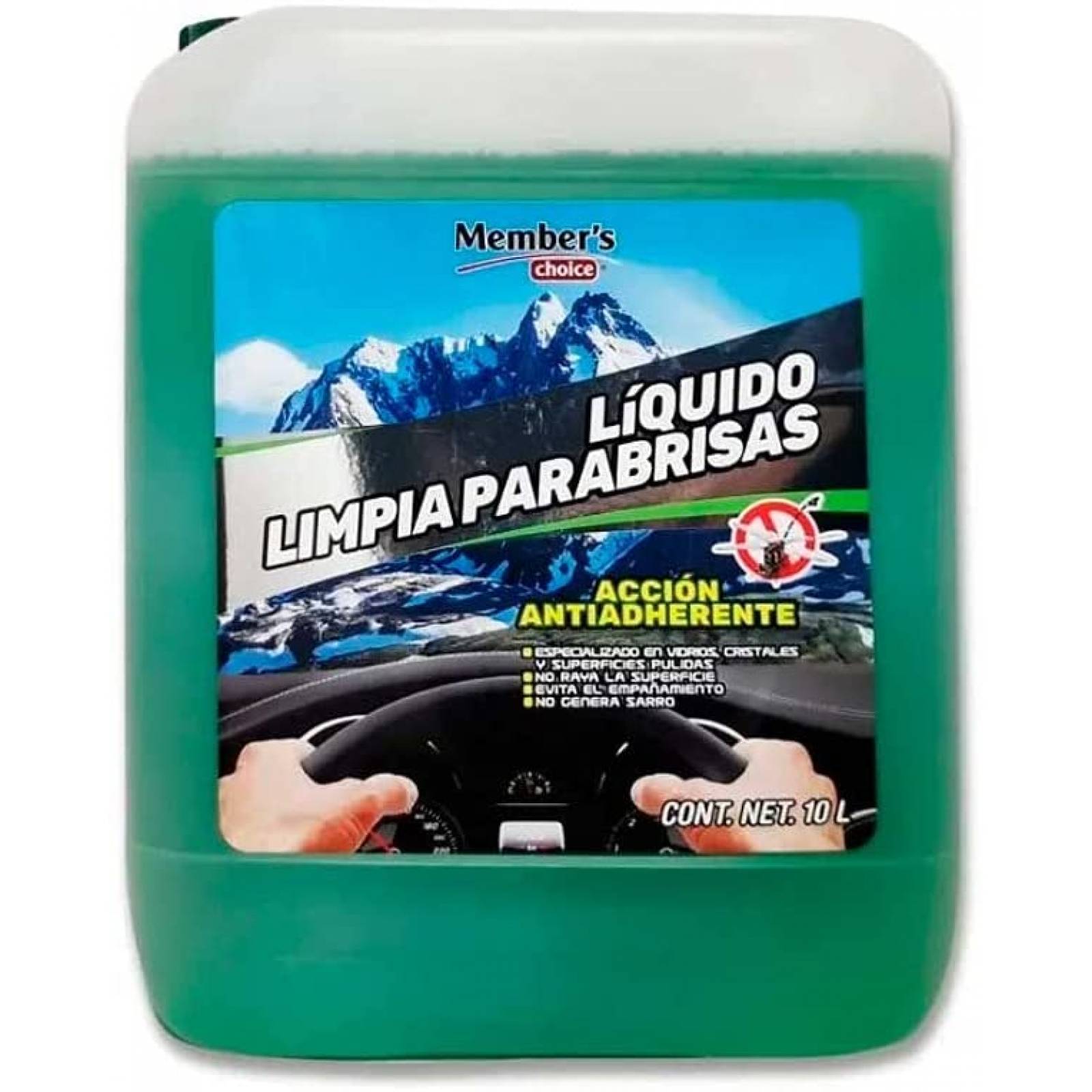 PREVENMAS Liquido Limpiaparabrisas Anti-Insectos 10 LTS -Antiadherente