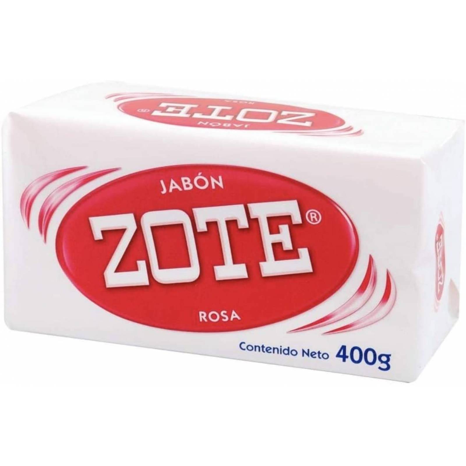 JABON EN BARRA ZOTE ROSA PAQUETE CON 25 PIEZAS DE 400 GRAMOS C/U LIMPIEZA