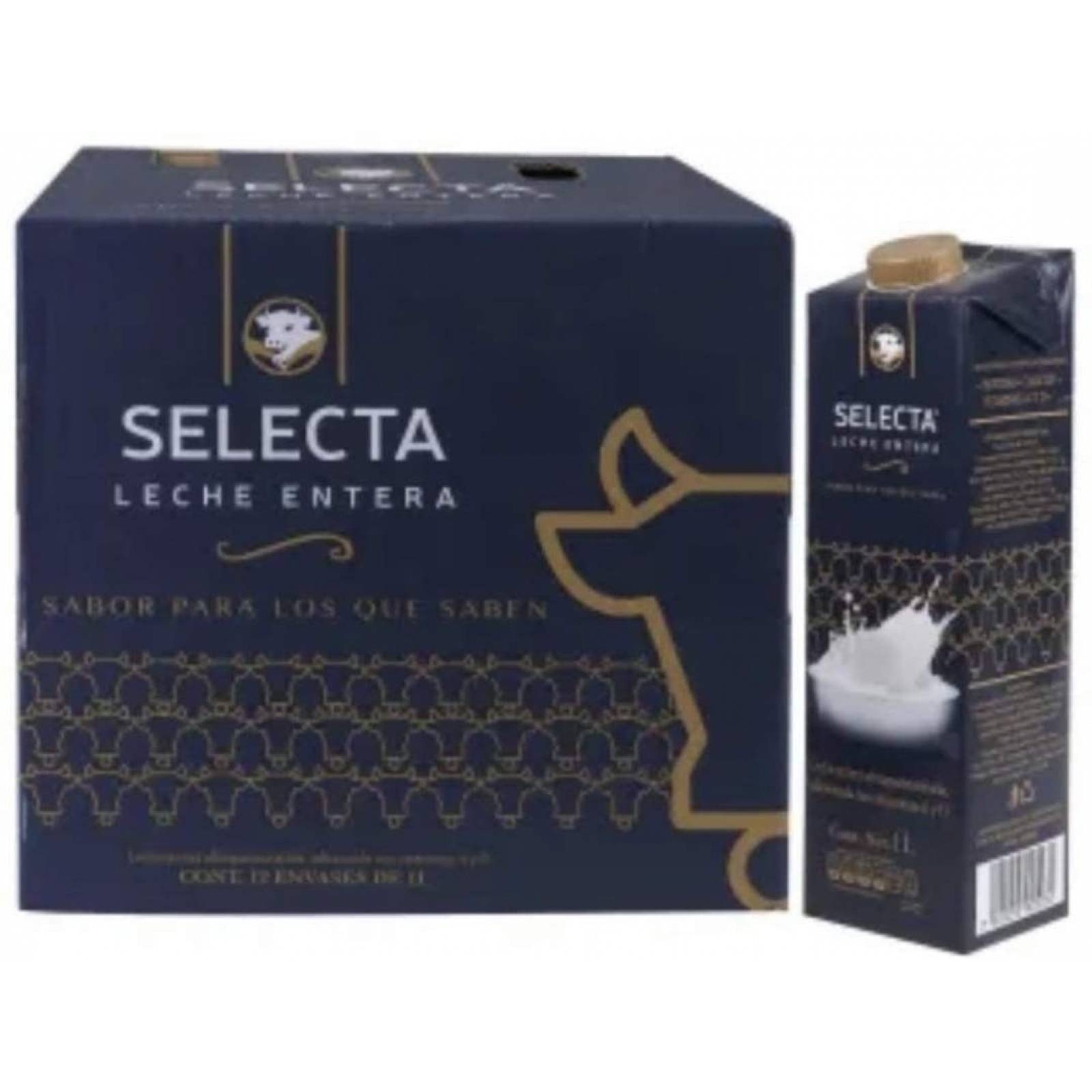 LECHE ALPURA SELECTA ENTERA CAJA CON 12 PZAS DE 1 LITRO SALUDABLE REFRESCANTE