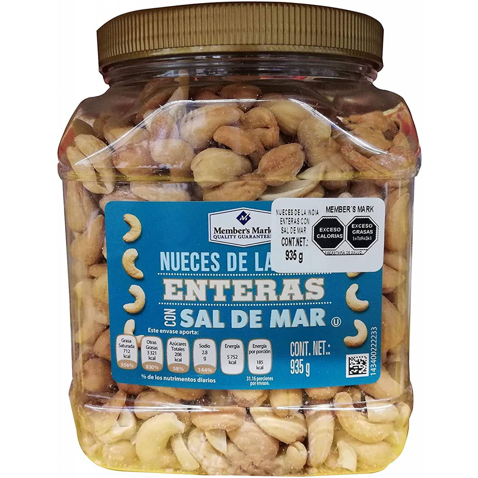 Nueces de la India con Sal de Mar