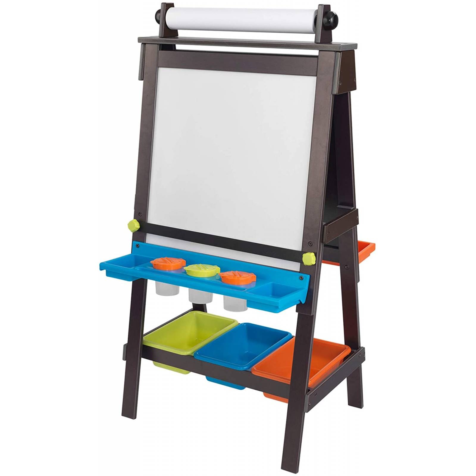 KidKraft 62043.0 Storage Easel Espresso Novelty, 25.2 x 23.2 x 47.6