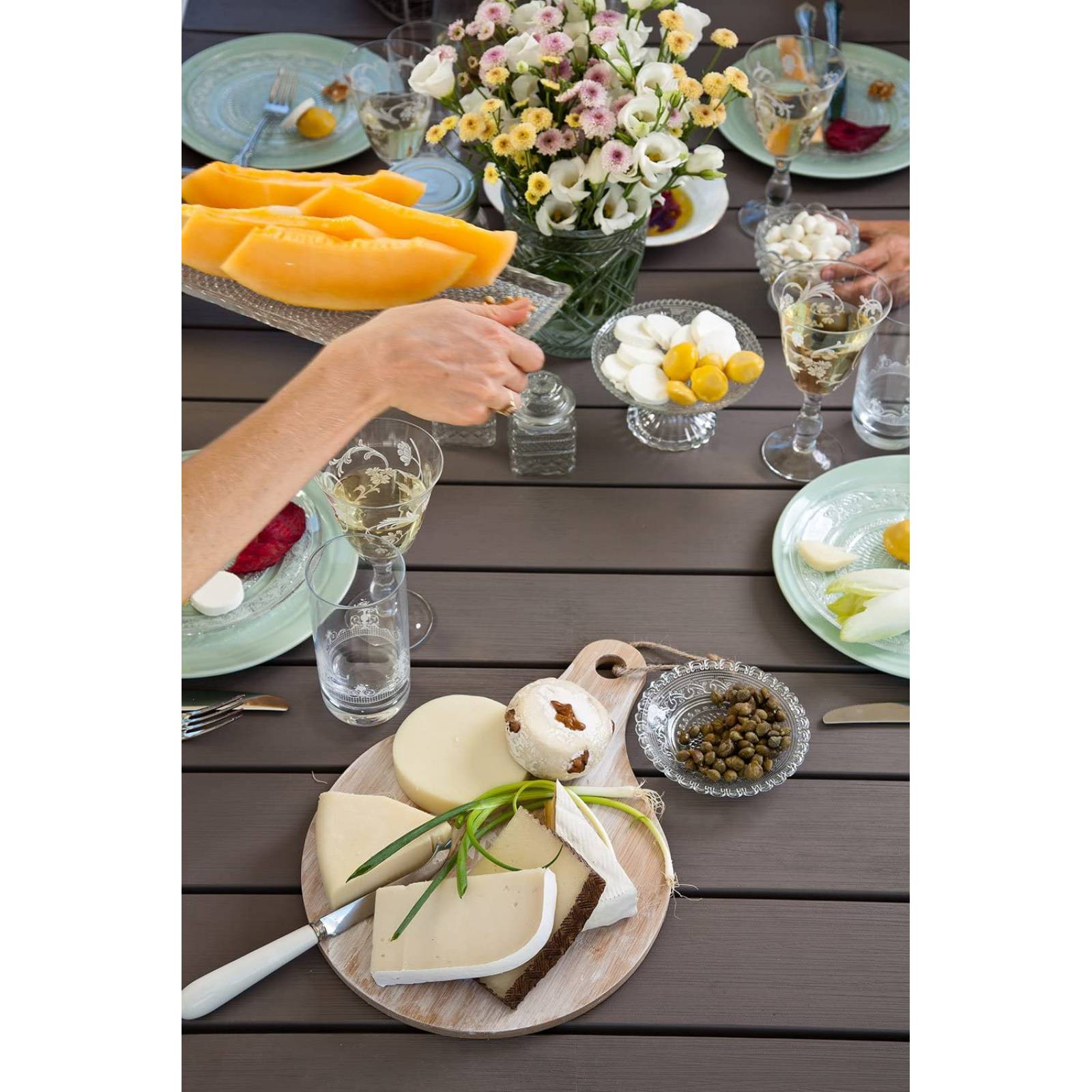 KETER Harmony - Mesa de Comedor Moderna para Interior y Exterior