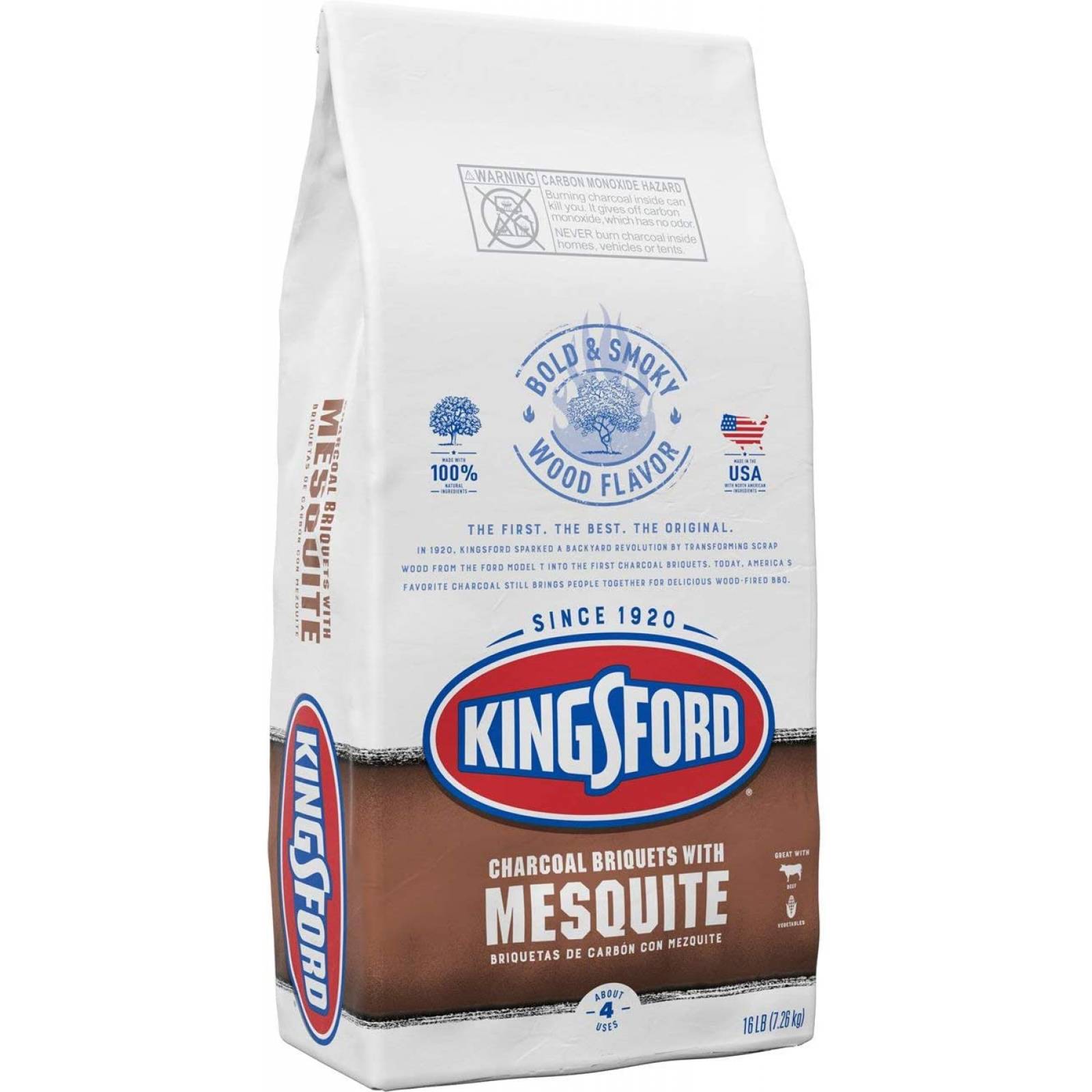 Kingsford Kingsford Briquetas Mesquite 7.26kg, color, 7260 gram, pack of/paquete de