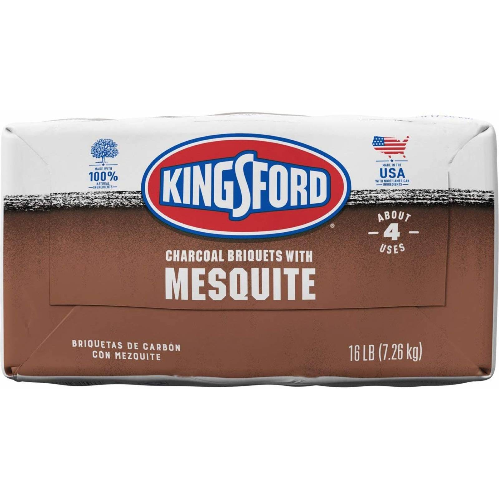Kingsford Kingsford Briquetas Mesquite 7.26kg, color, 7260 gram, pack of/paquete de
