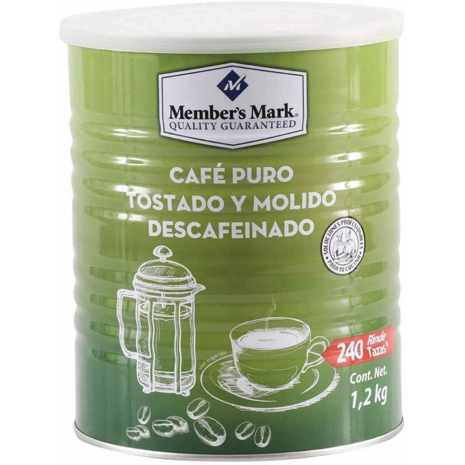 MEMBERS MARK CAFE EN GRANO PURO TOSTADO Y MOLIDO / WHOLE BEAN COFFEE - 1  KILO 