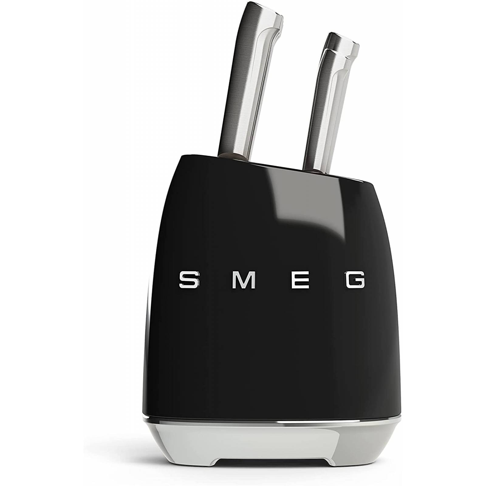 Smeg Juego de bloque de cuchillos negro