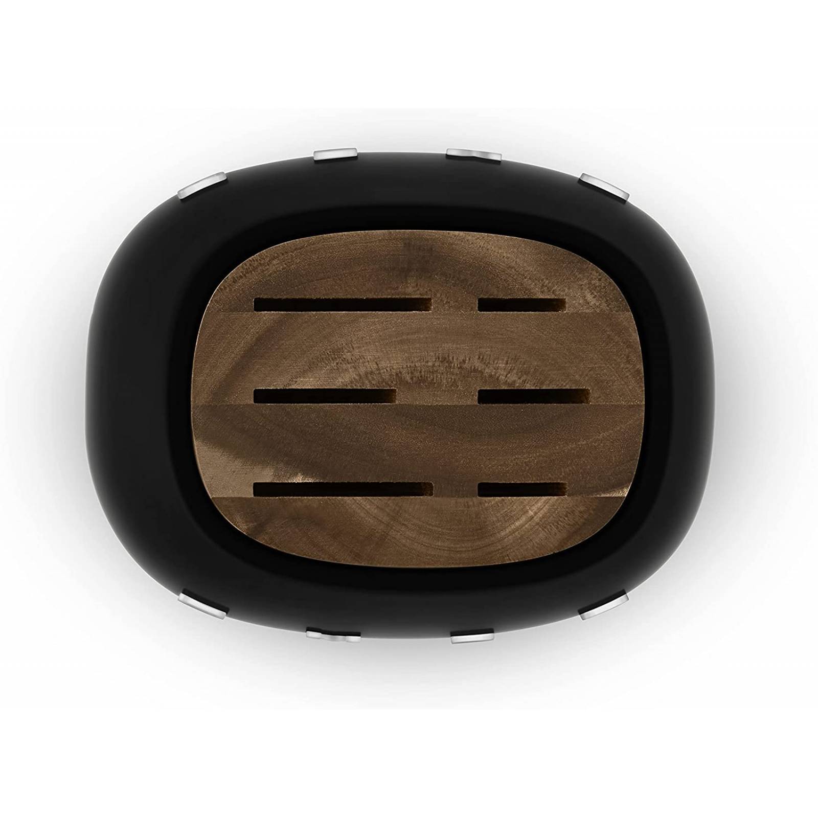 Smeg Juego de bloque de cuchillos negro