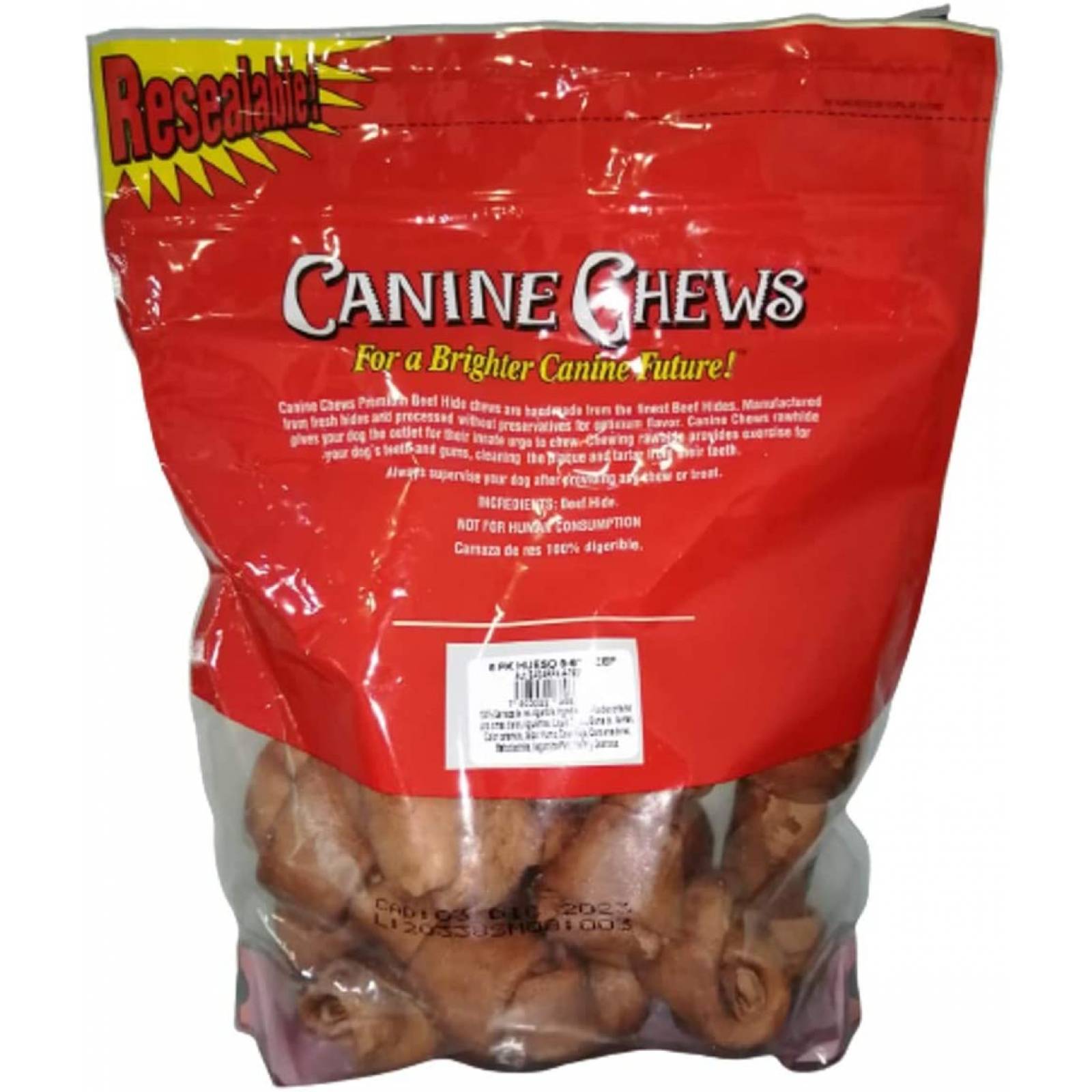 American Beef Hide Premios para Perro Hueso 5-6" Canine Chews