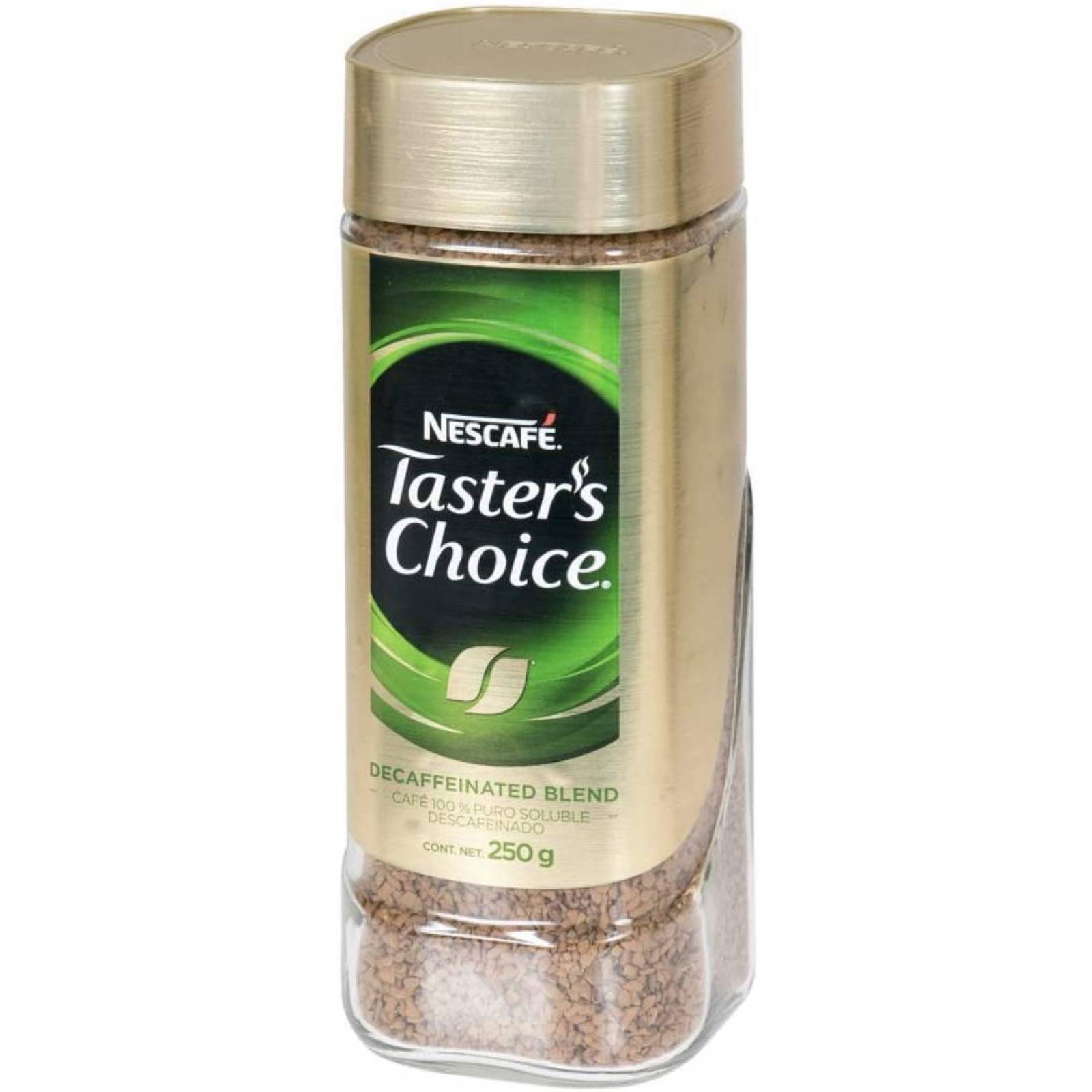CAFE SOLUBLE TASTERS CHOICE DESCAFEINADO GOURMET NESCAFE 250 GRAMOS ENVASE GRANDE