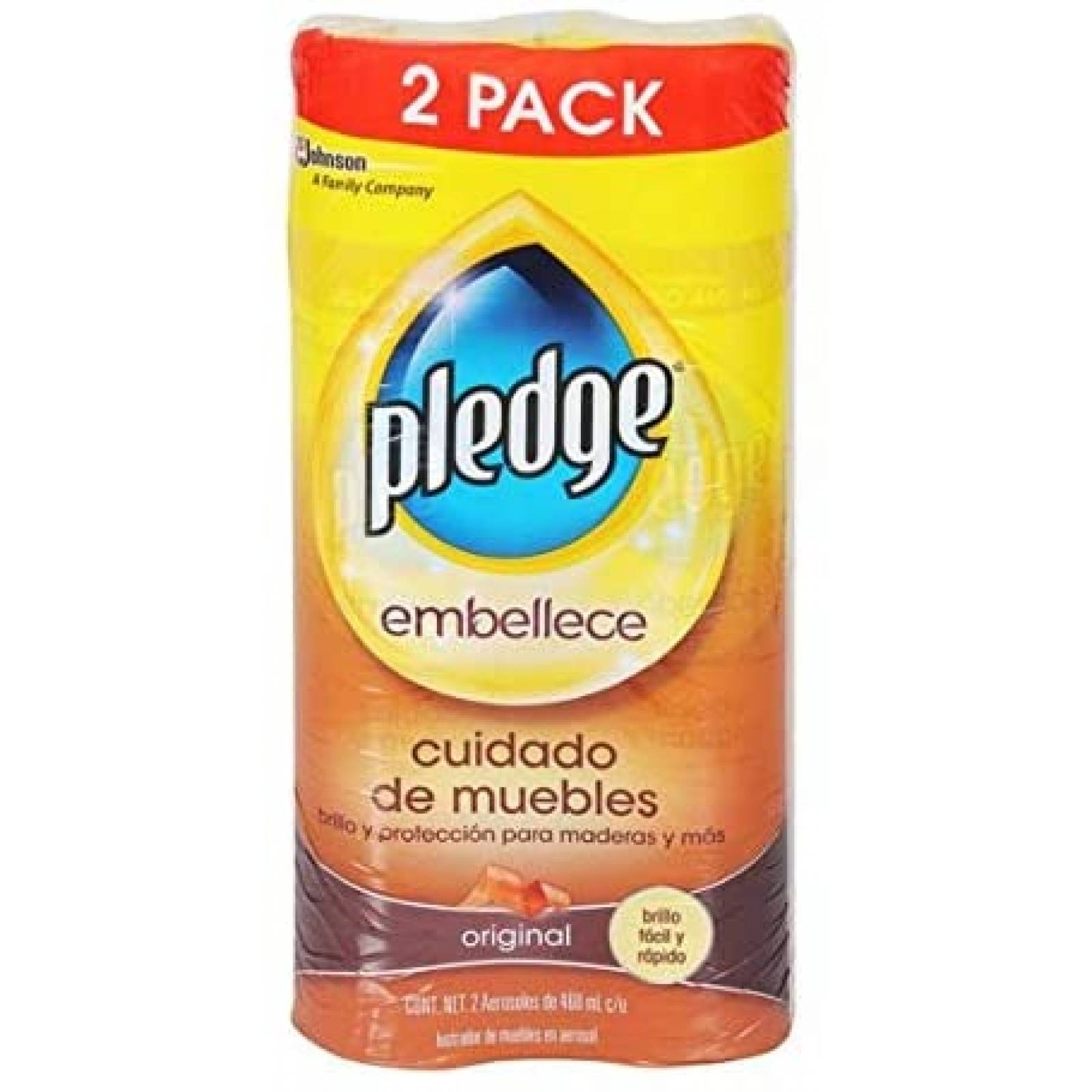 Limpiador de Maderas Pledge 2 pzas de 460 ml