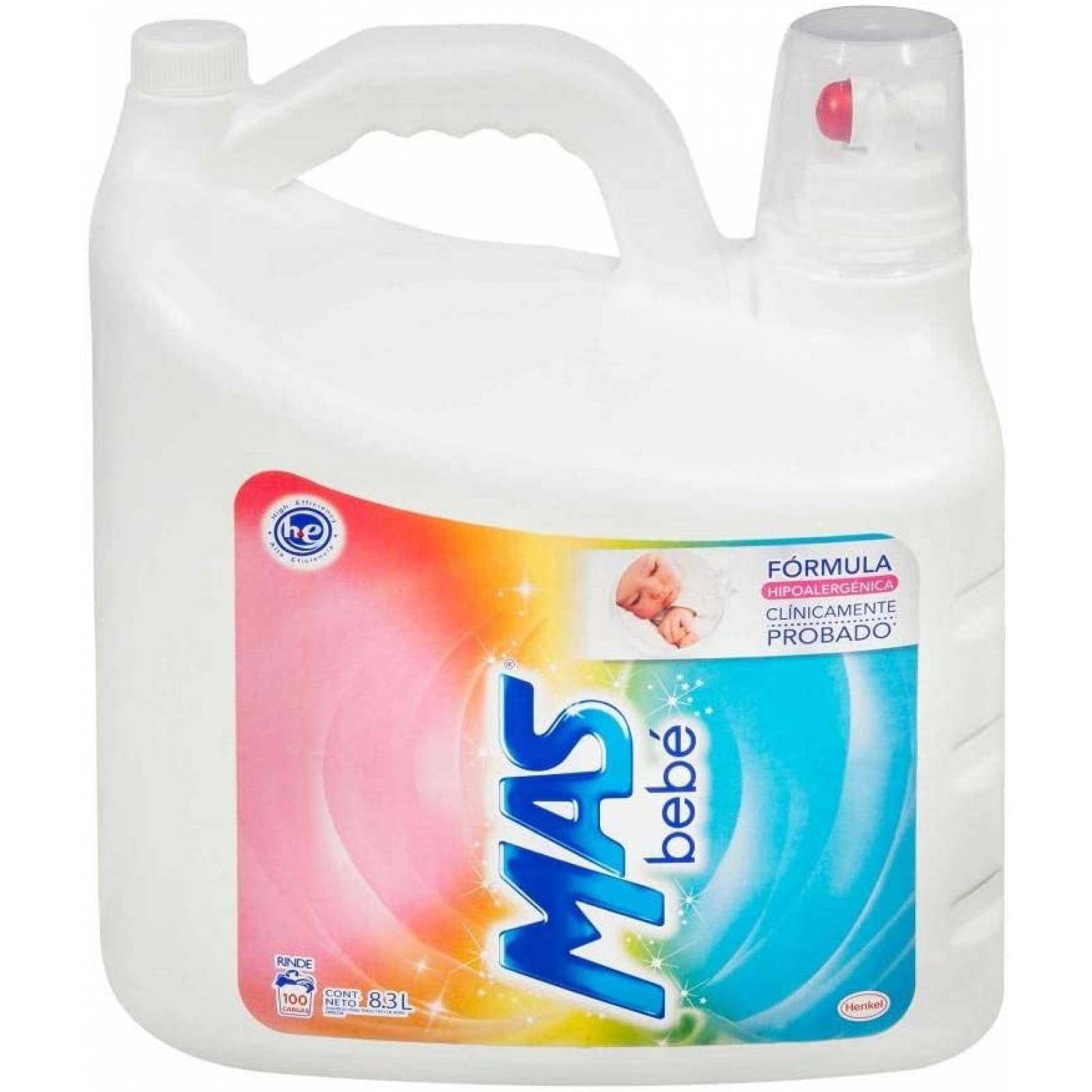 Detergente Líquido MAS Bebé 8.3 Litros