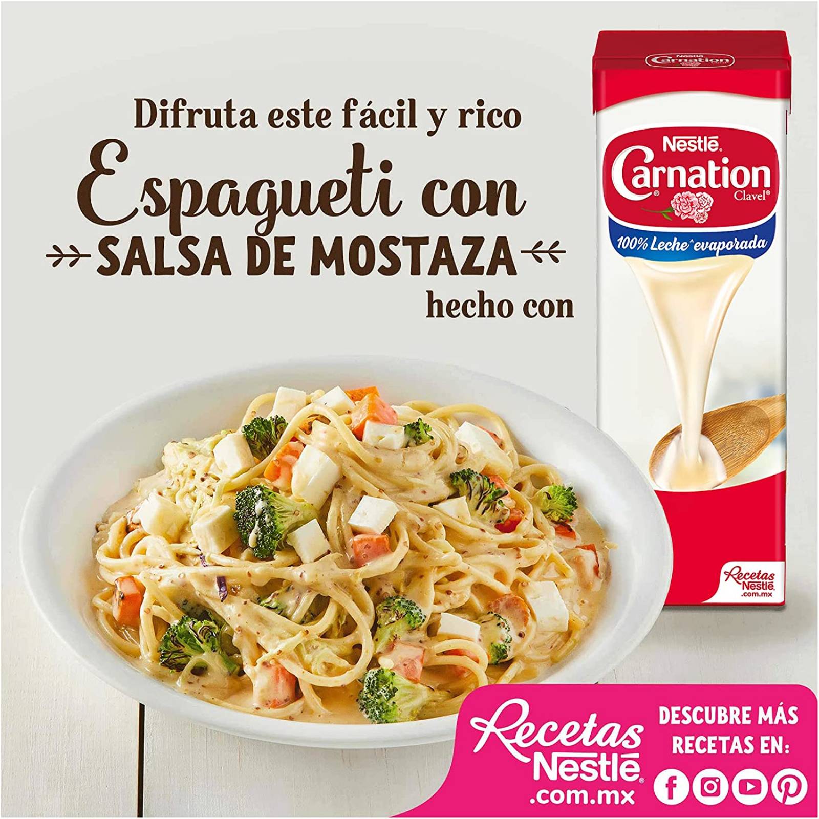 Carnation, Leche Evaporada Tetra Pack, 1 Lt