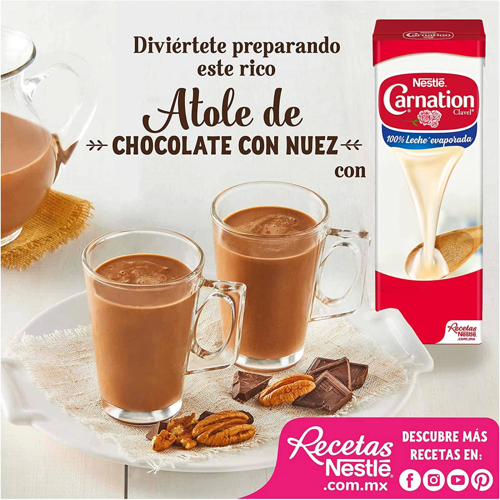 Carnation, Leche Evaporada Tetra Pack, 1 Lt