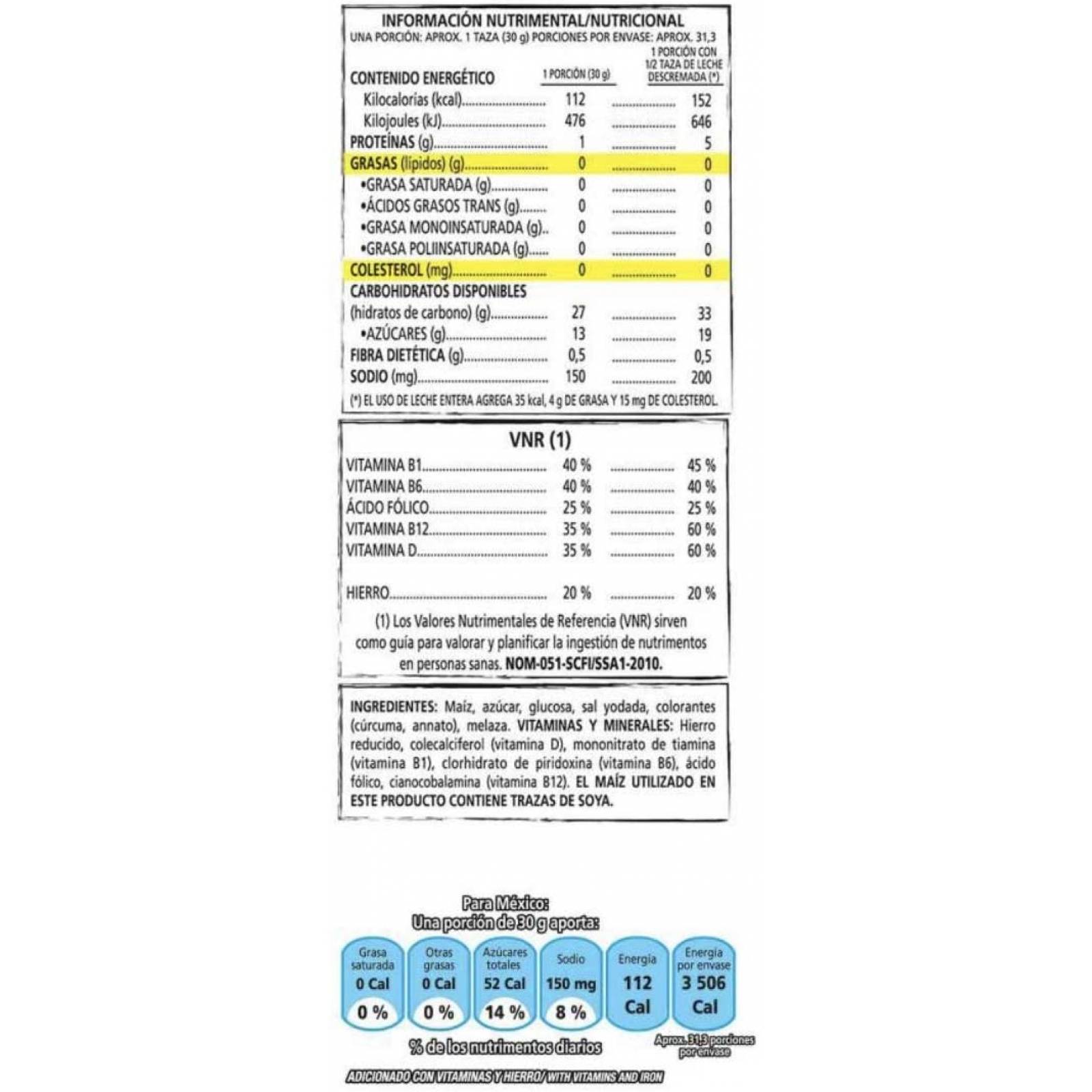 Genérico CEREAL CORN POPS KELLOGGS ZUCARITAS - 940 g