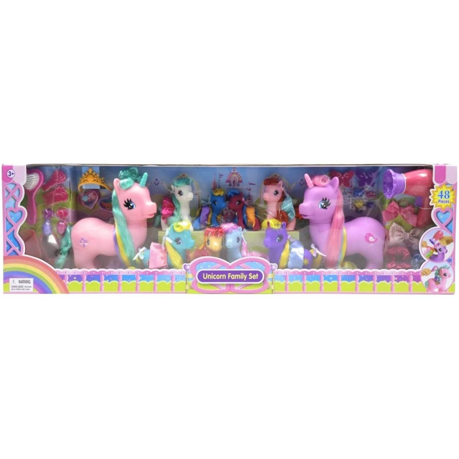 Familia de unicornios 48 piezas