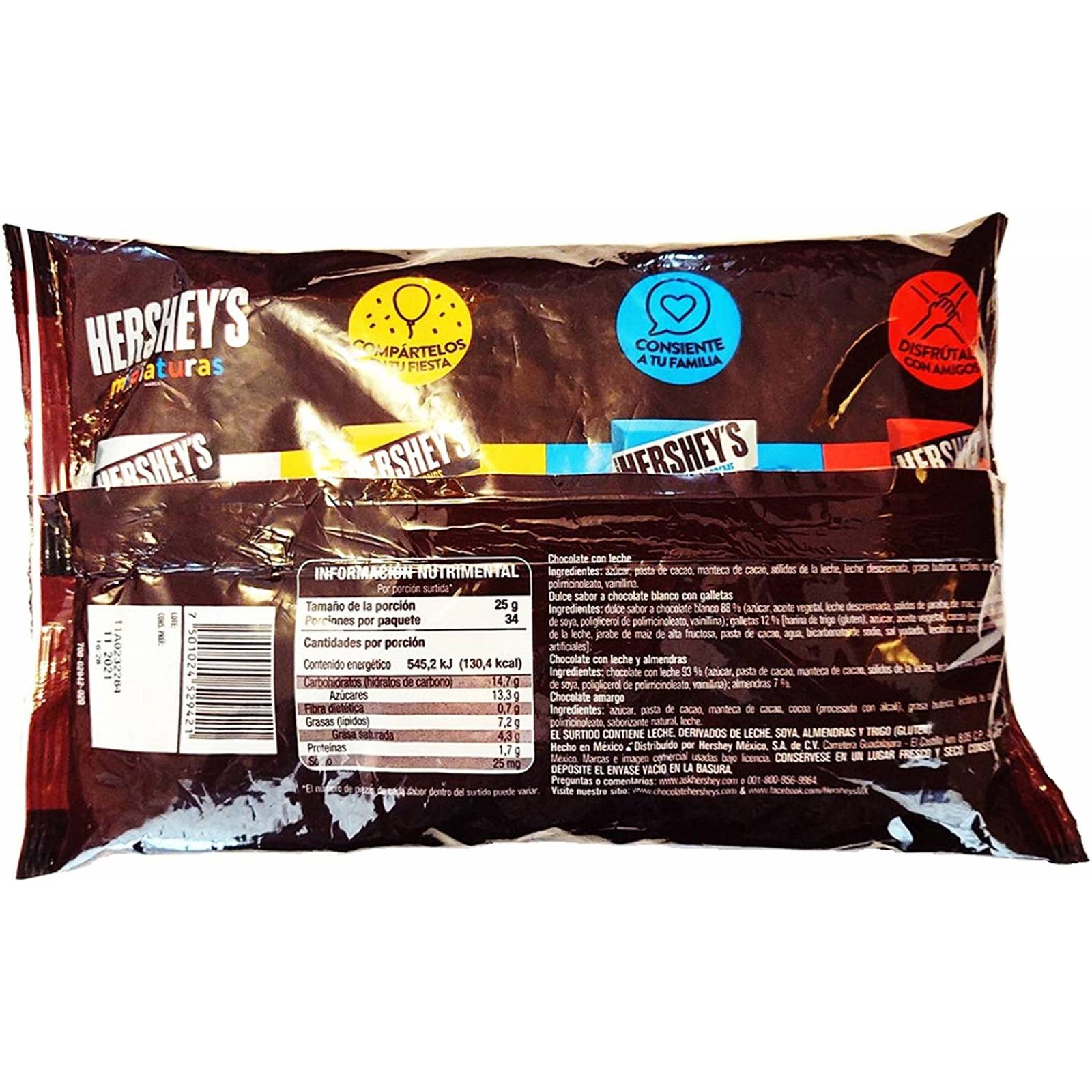 Hersheys miniatura 850 gramos