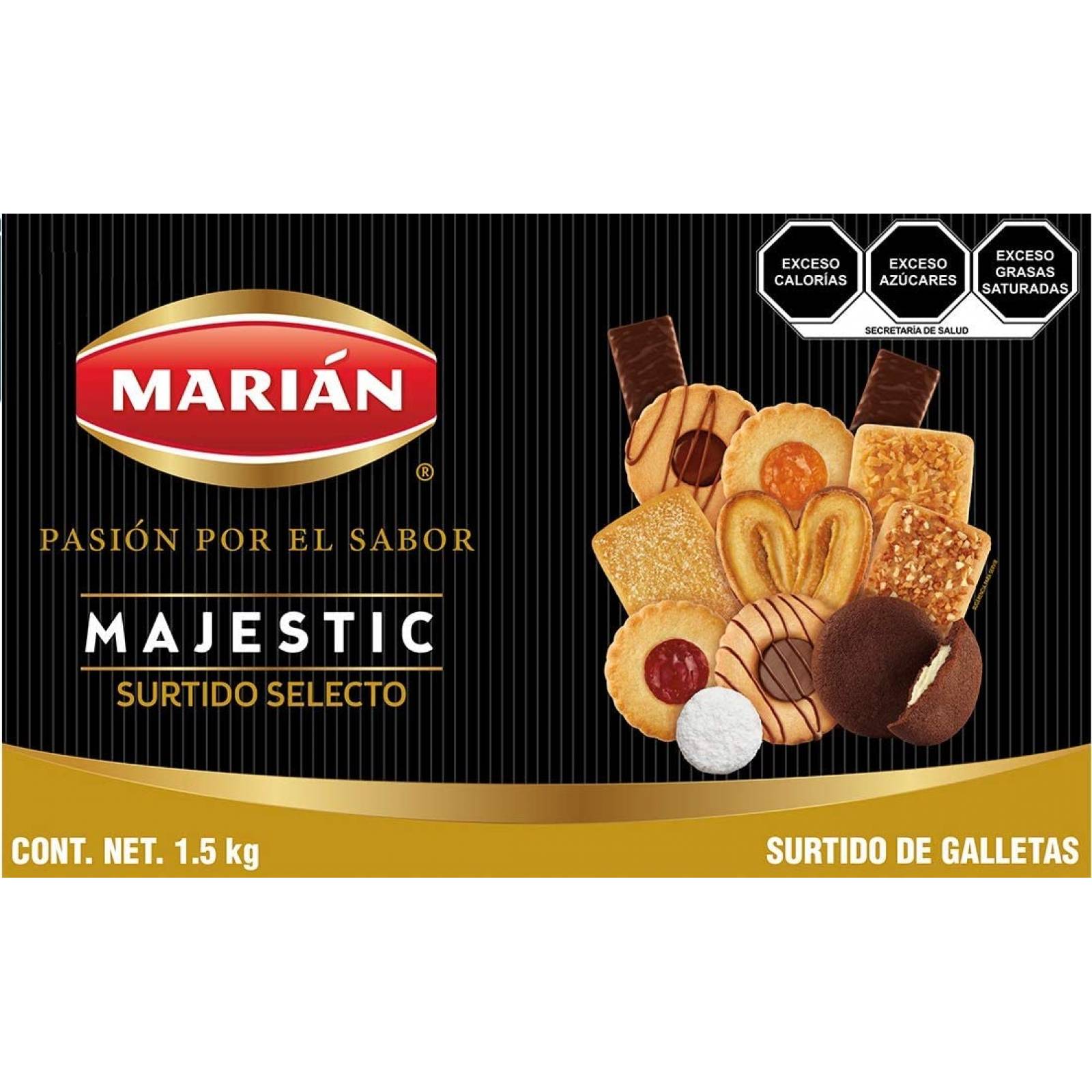 Galleta Surtido Majestic Marian 1500 G.