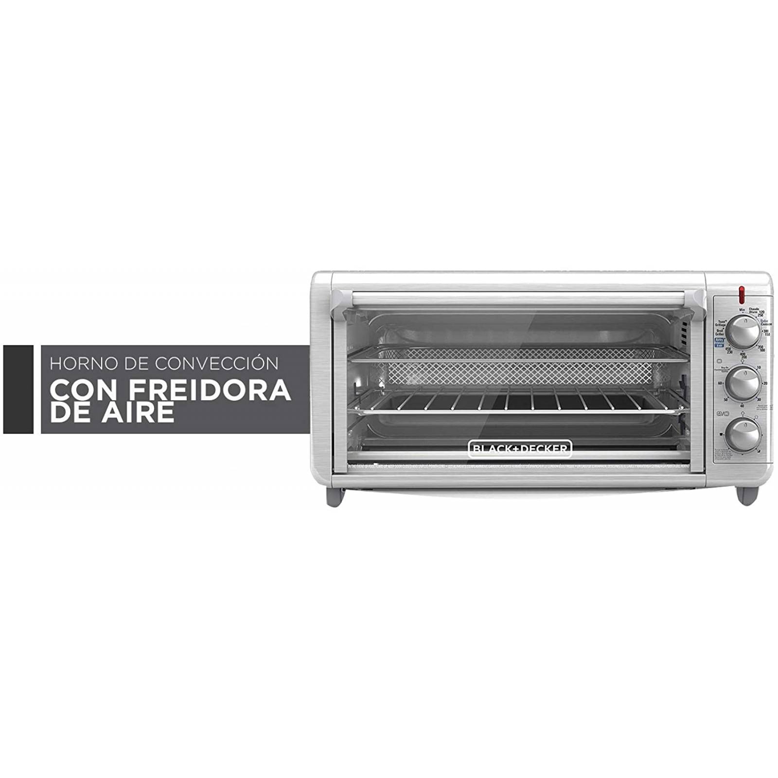 Horno Eléctrico Black + Decker con Freidora de Aire