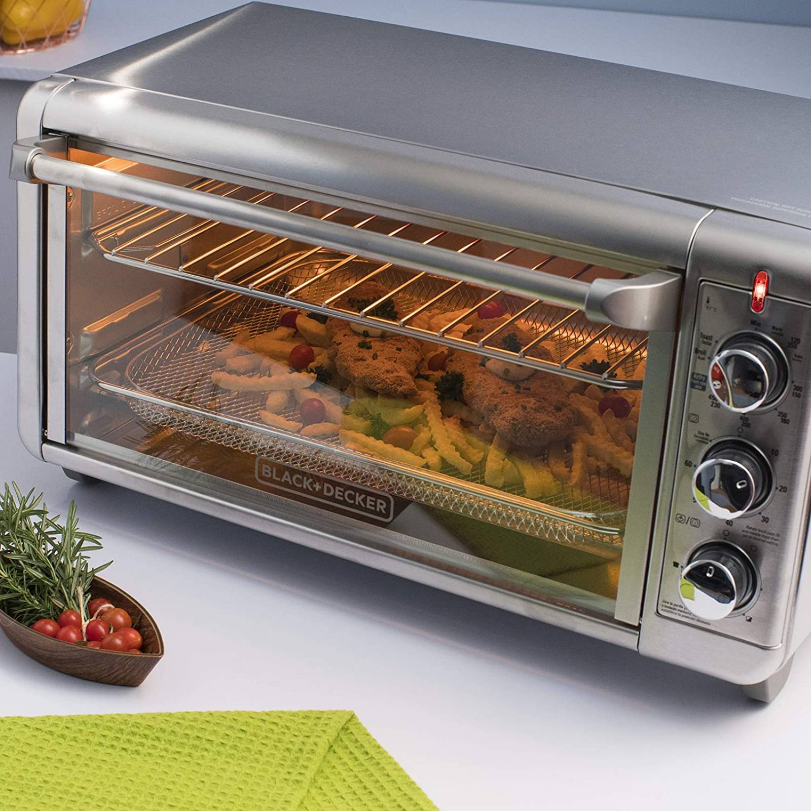 Horno Eléctrico Black + Decker con Freidora de Aire