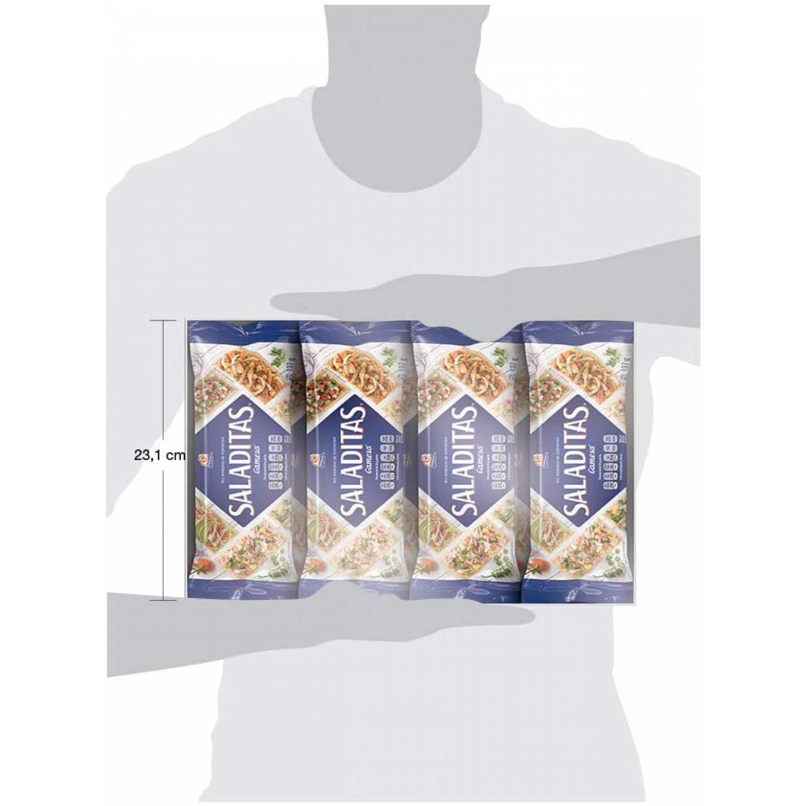 Saladitas Galletas Gamesa, Sabor Salado, 8 paquetes de 137 gramos. 1096 gramos