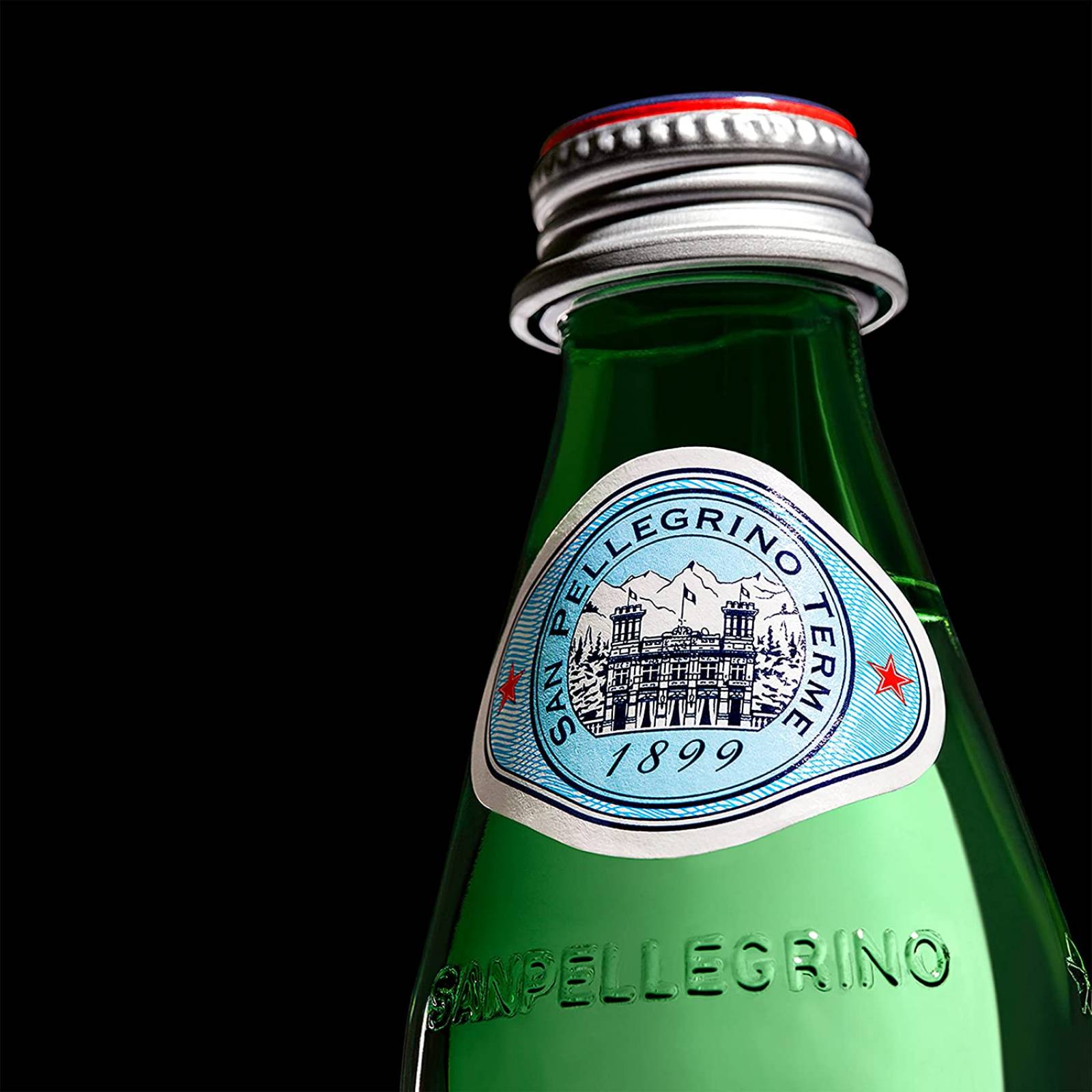 San Pellegrino, San Pellegrino Agua Mineral Natural, 250 mililitros, Paquete de 24, 6 litros