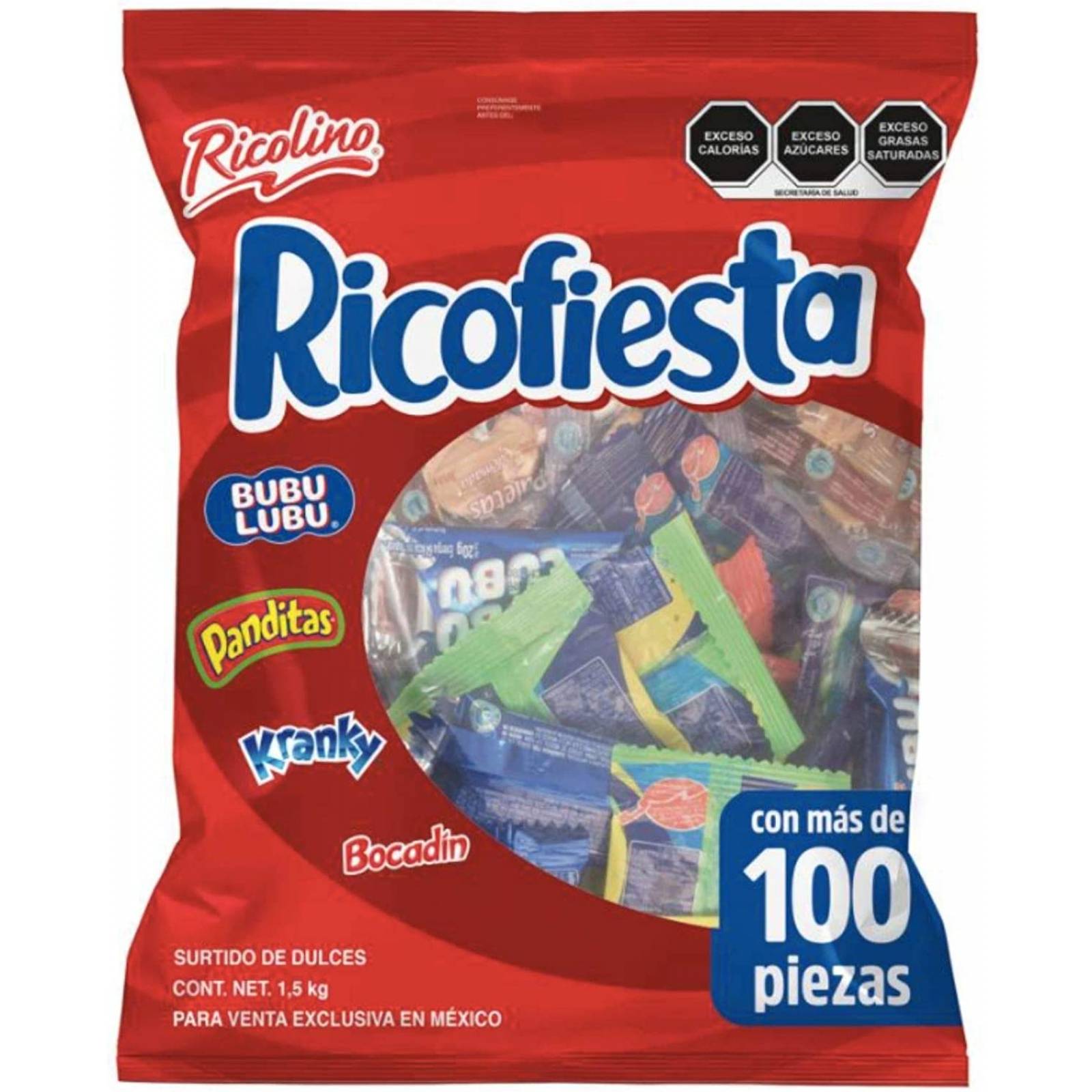 Ricofiesta de Ricolino surtido de dulces para piñata