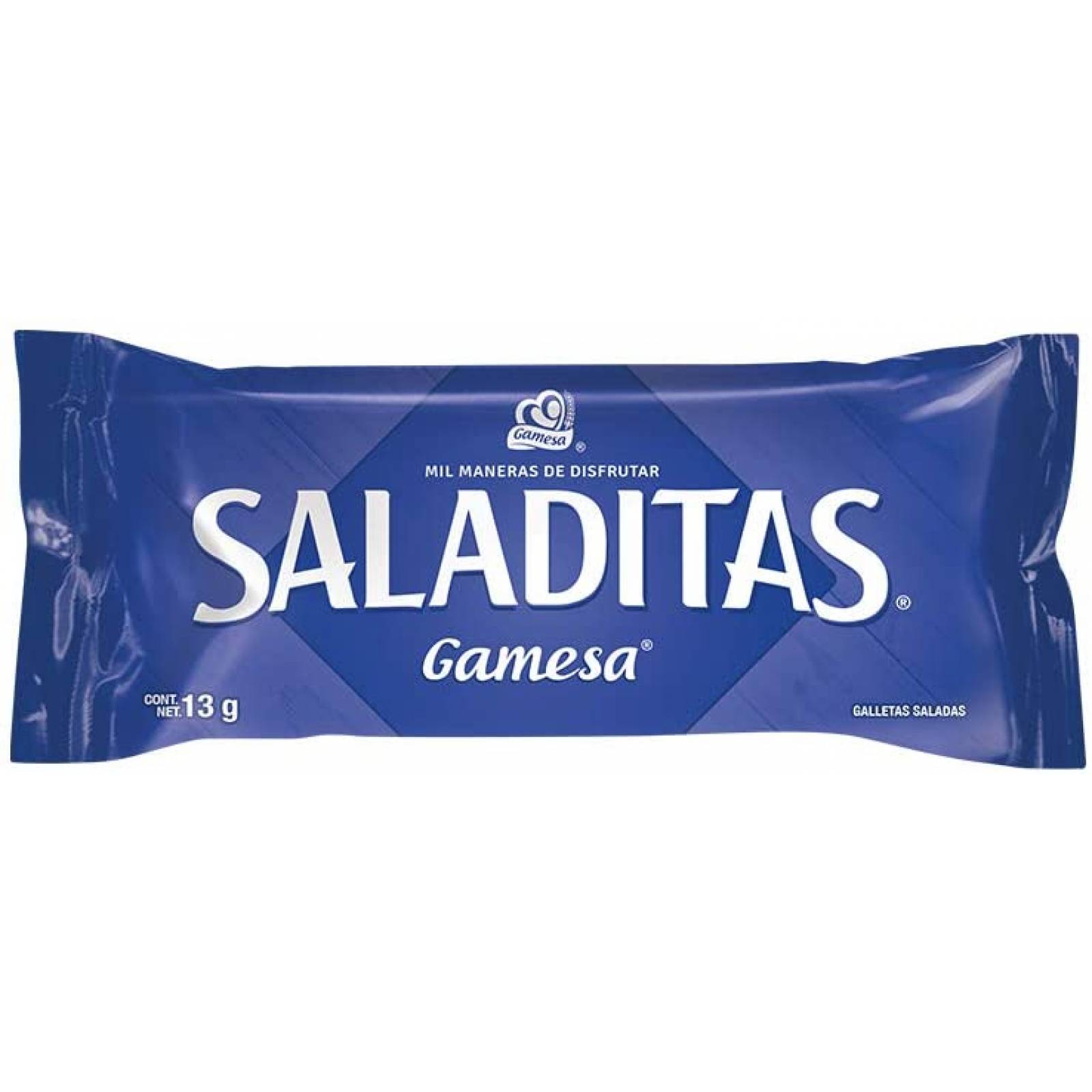 Saladitas, Galletas, Caja de 200 paquetes de 13 gramos. 2600 gramos
