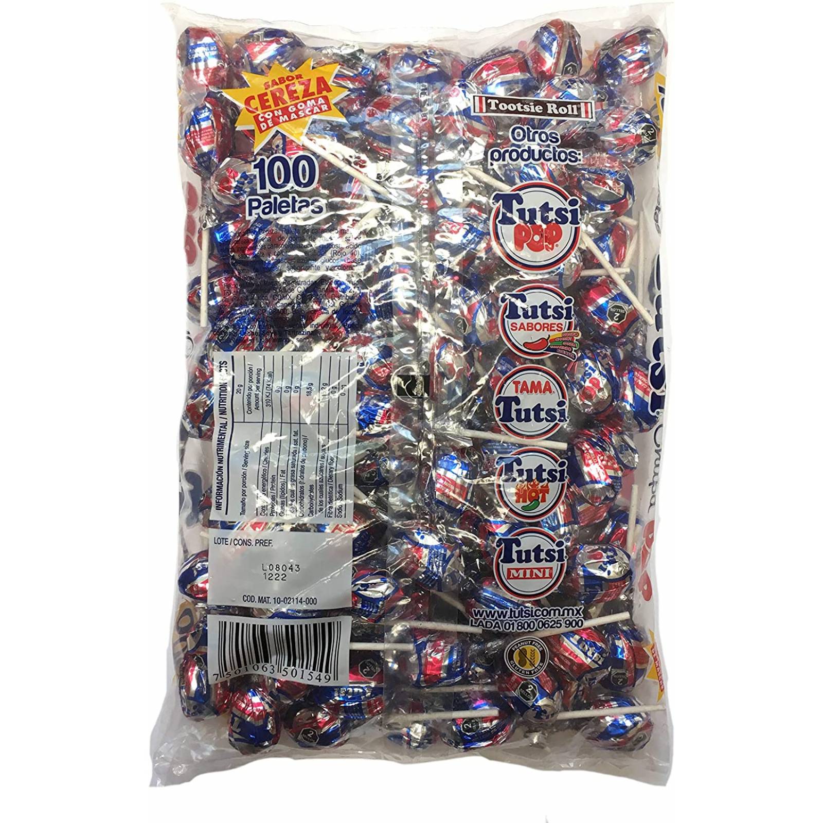 Tutsi Pop Paleta de Caramelo Macizo