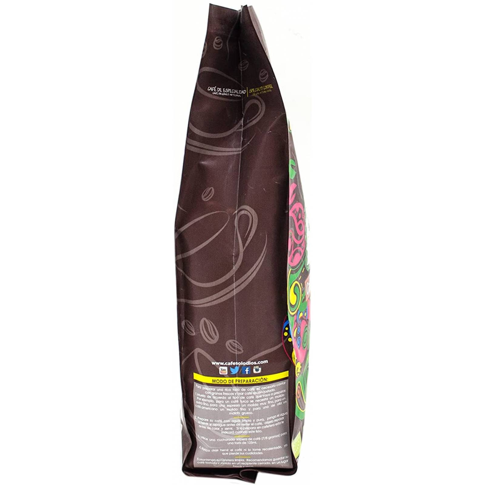Café Solo Dios Café en molido de 1kg, Sabor Artesanal, 1 kilogramos