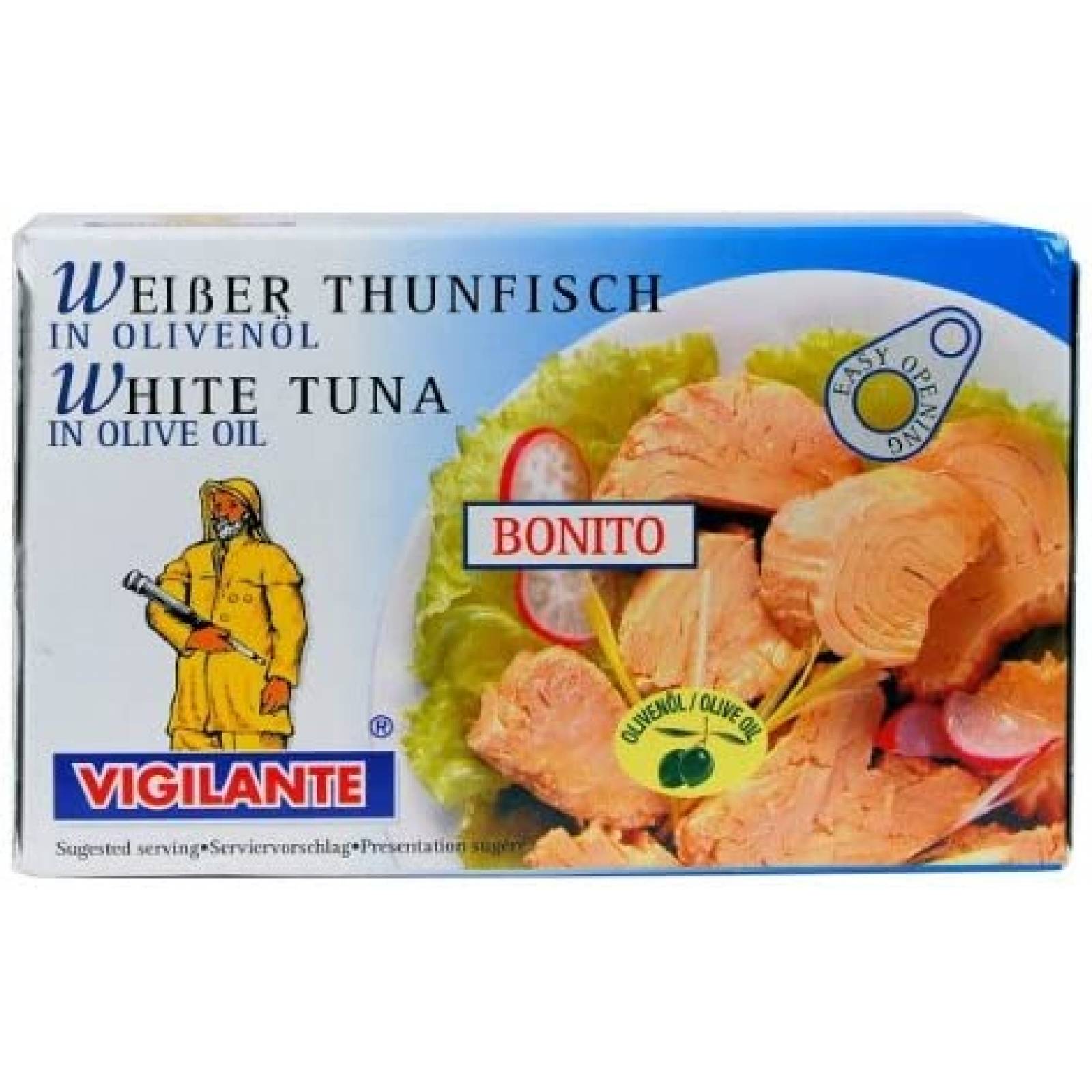 Vigilante Atun Aleta Amarilla en Aceite de Oliva, 115 g