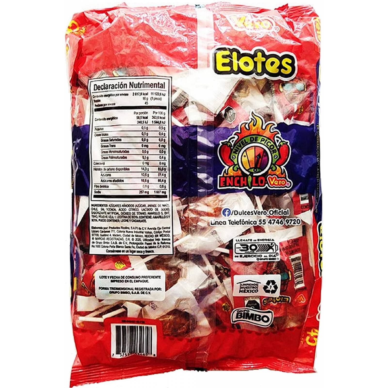 Vero Elotes Paleta de caramelo