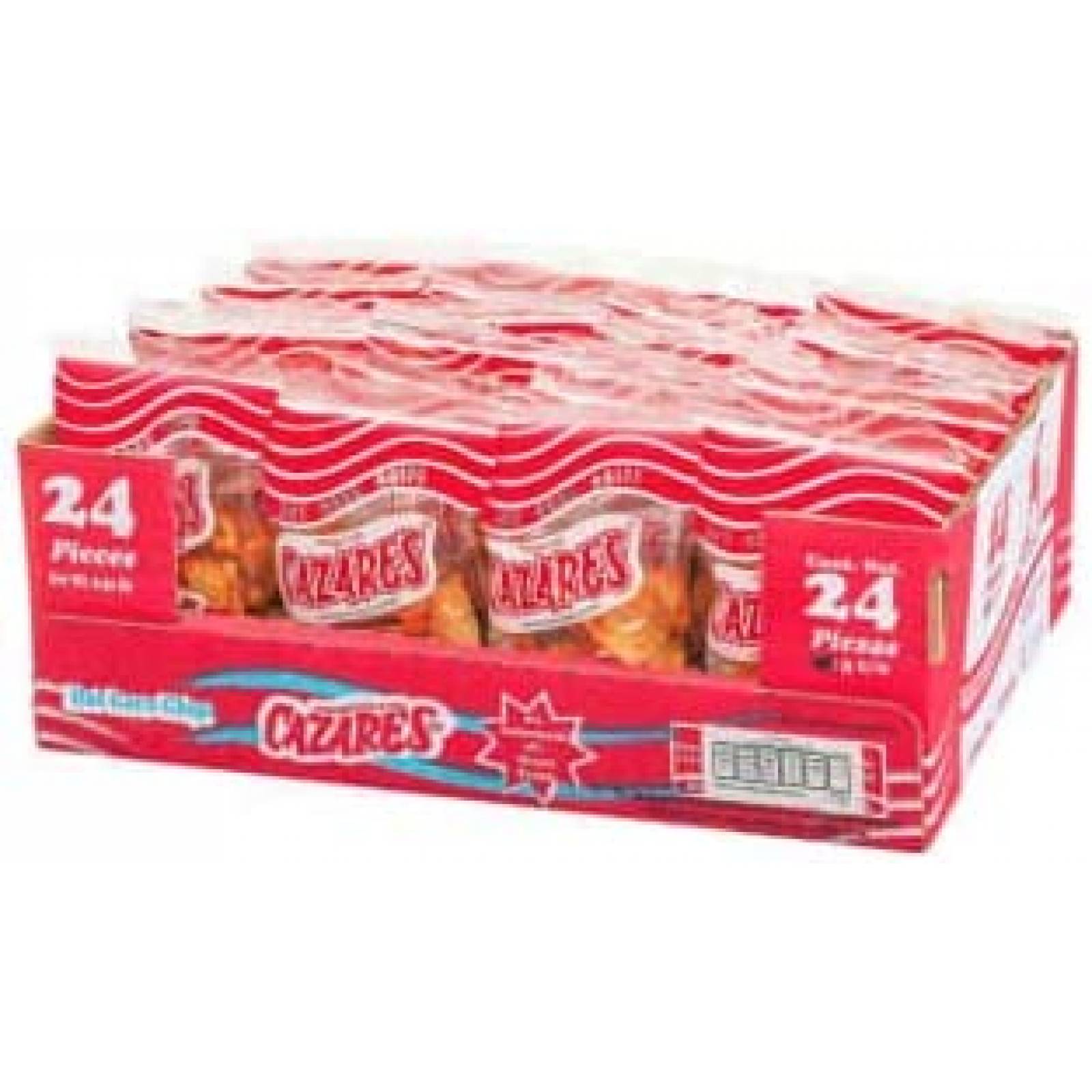 CAZARES CLASICOS 24 PIEZAS DE 26 GRAMOS CADA UNA.