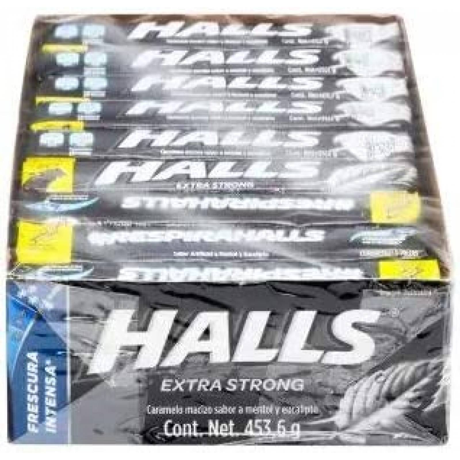 Halls Negras Extra Strong